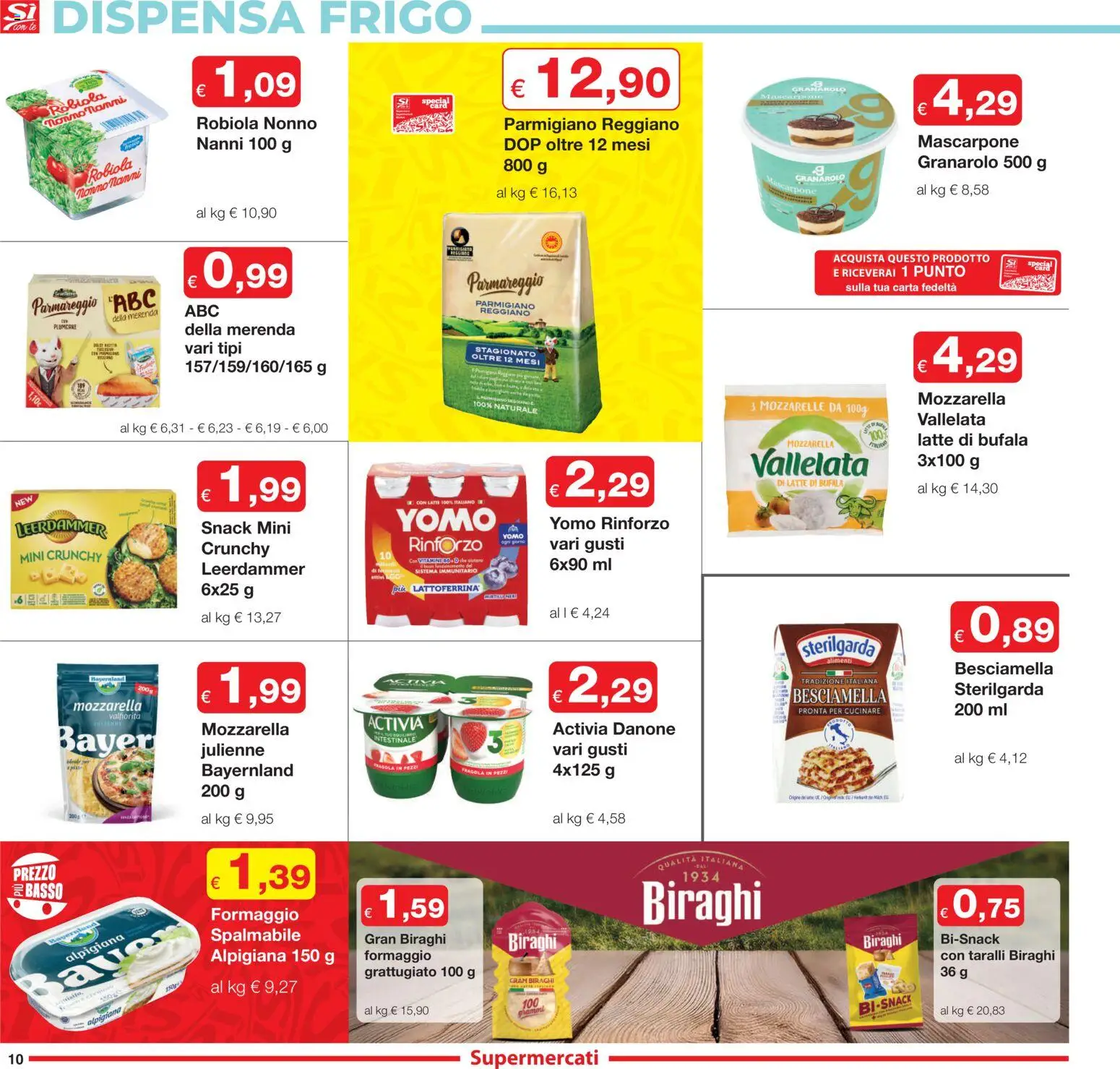 Volantino Sì con Te del 20.11.2025 | Pagina: 10 | Prodotti: Latte, Tonno, Parmigiano reggiano, Besciamella