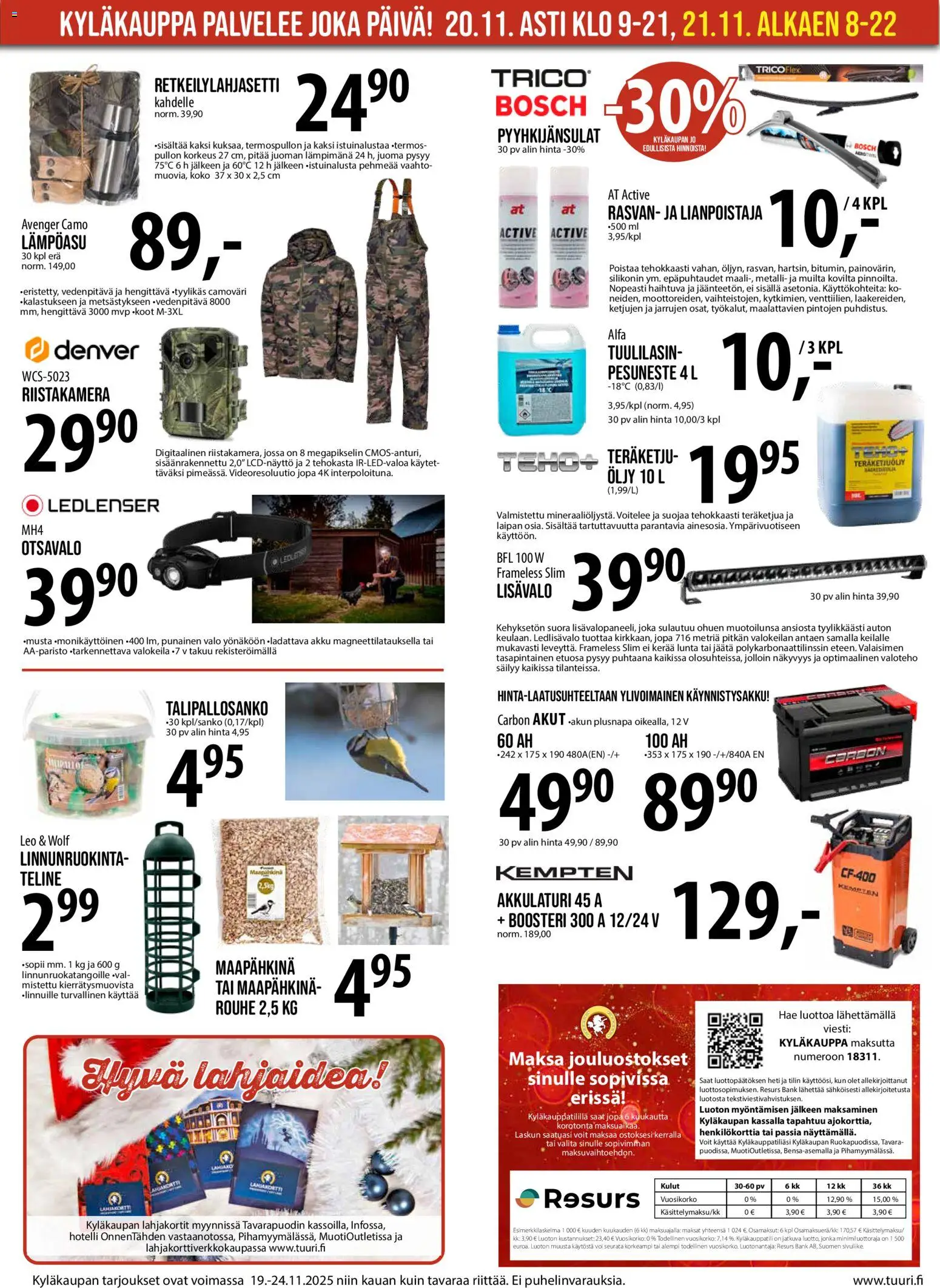 Tuuri tarjoukset – voimassa 19.11.2025 alkaen | Sivu: 10 | Tuotteet: Akku, Voi, Öljy, Pesuneste