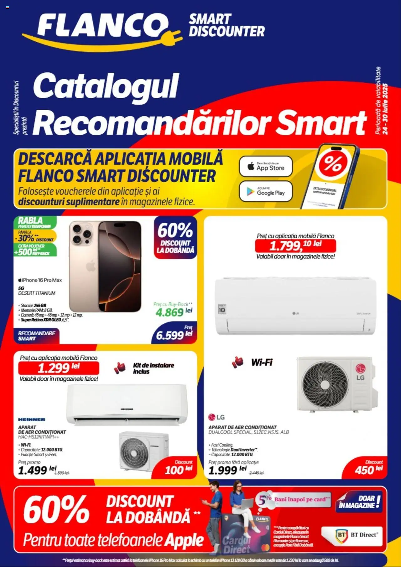 Catalog Flanco – valabil de la 24.07.2025 | Pagină: 1 | Produse: Telefon, Memorie, Aer Condiționat, Apple