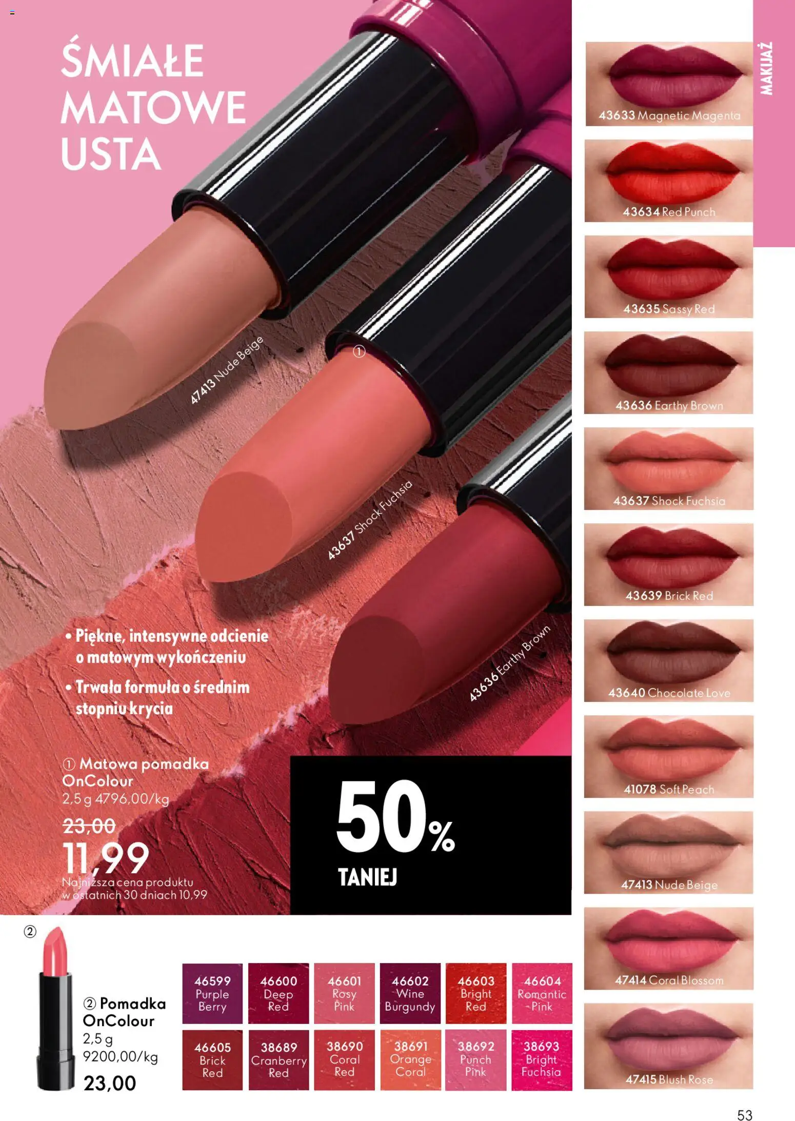 Oriflame Katalog 1 2026 od 24.12.2025 | Strona: 53 | Produkty: Magnetic, Pomadka, Makijaż