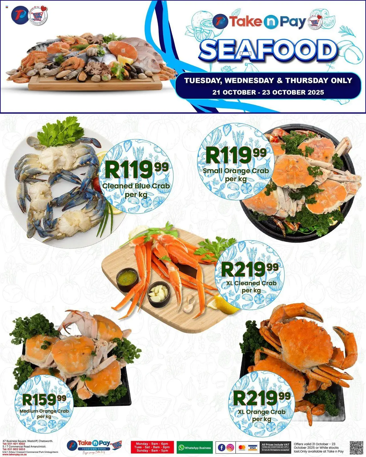 New Take n Pay catalogue – valid from 21.10.2025 | Page: 11 | Products: Seafood