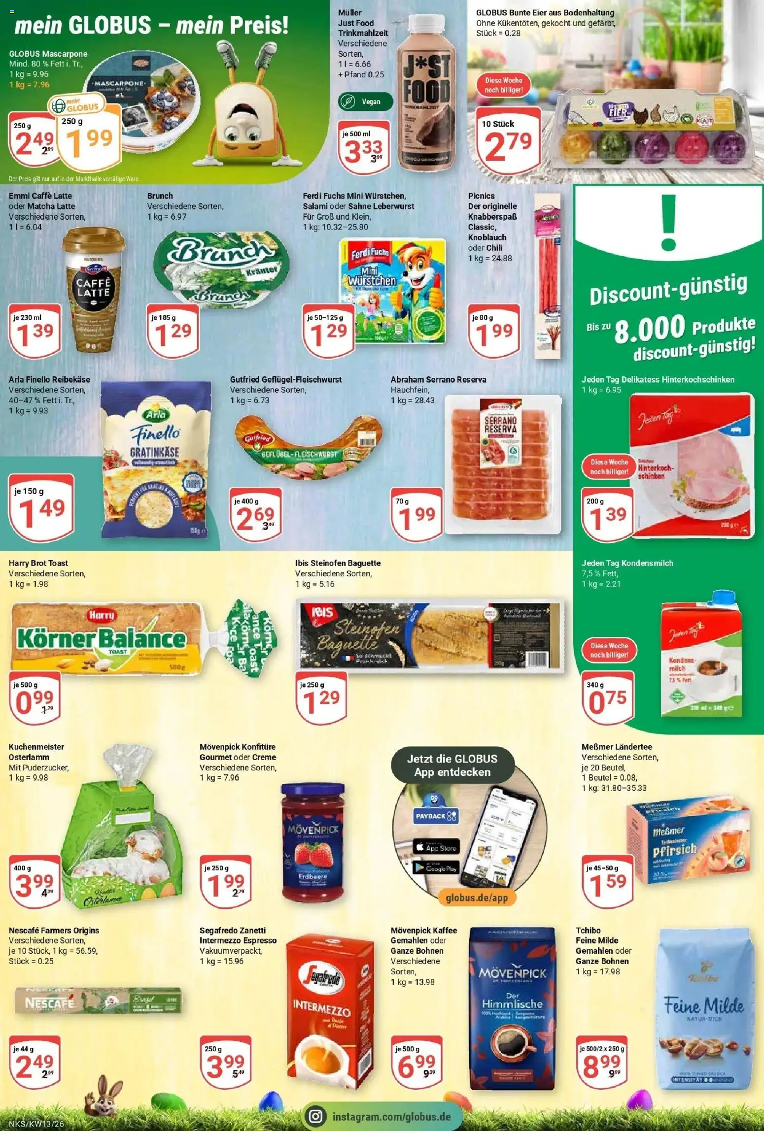 Globus prospekt Neunkirchen	 – gültig ab 23.03.2026 | Seite: 17 | Produkte: Eier, Messmer, Movenpick kaffee, Sahne