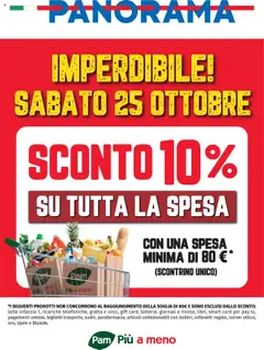 Anteprima del volantino Panorama - Sconto 10% San Mauro Torinese - 3a trance valido a partire dal 25.10.2025