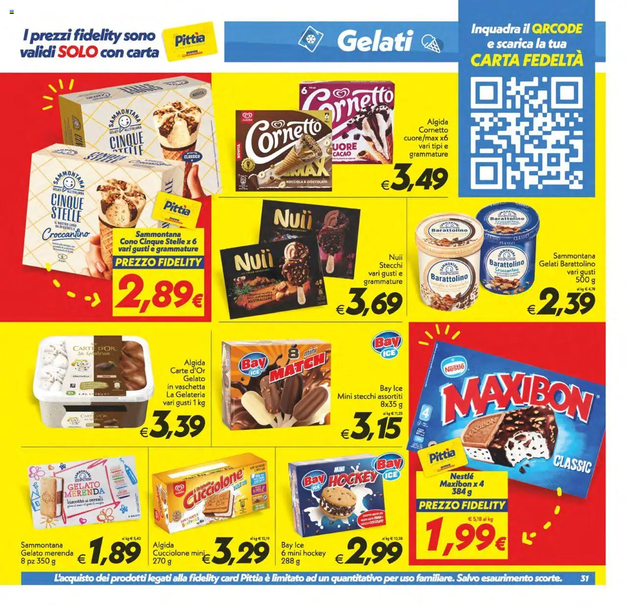 Volantino SuperConveniente del 18.09.2025 | Pagina: 31 | Prodotti: Cornetto, Cereali, Noci, Cacao