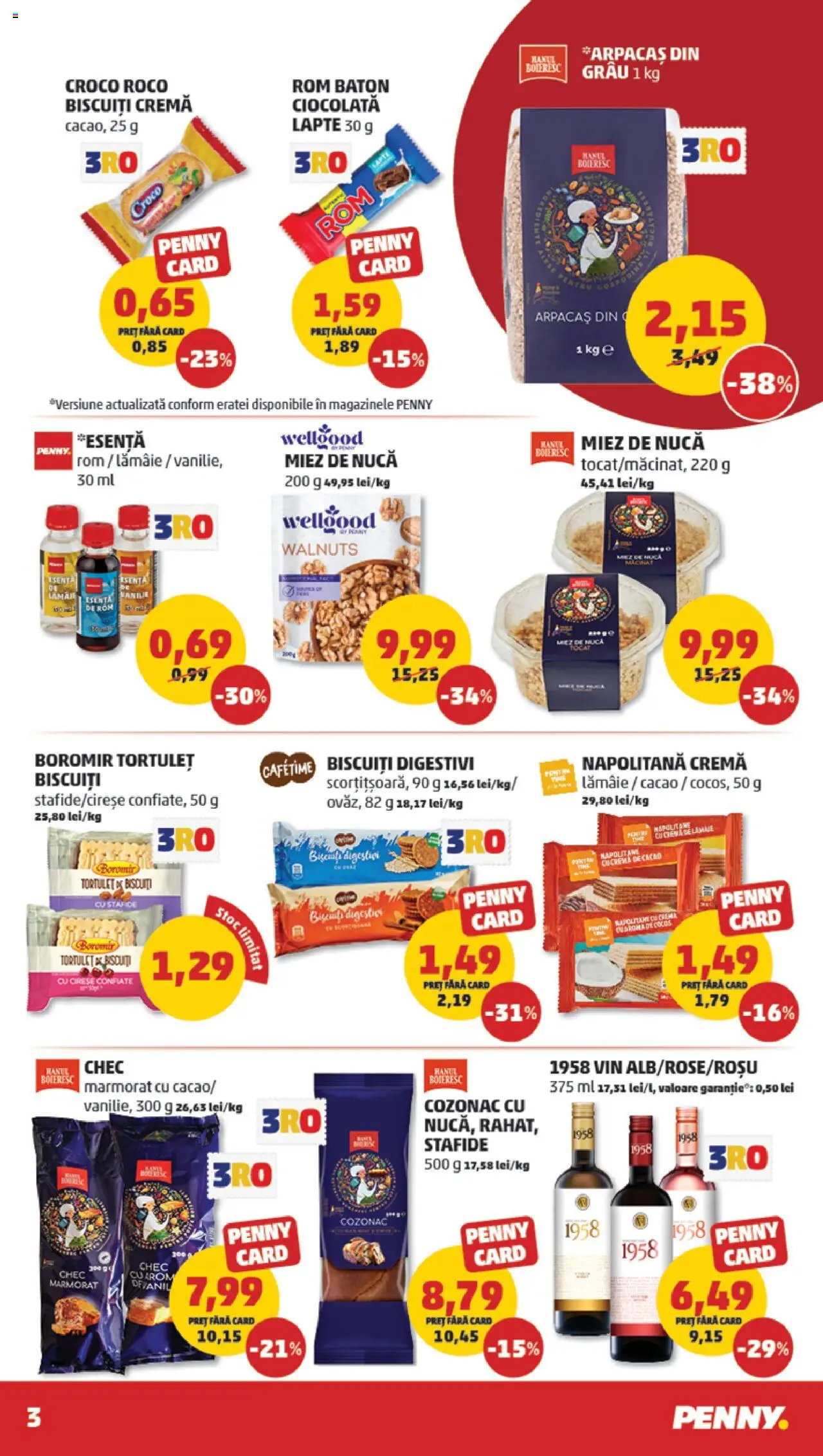 Noul catalog PENNY – valabil de la 08.10.2025 | Pagină: 3 | Produse: Pară, Ciocolată, Cacao, Stafide