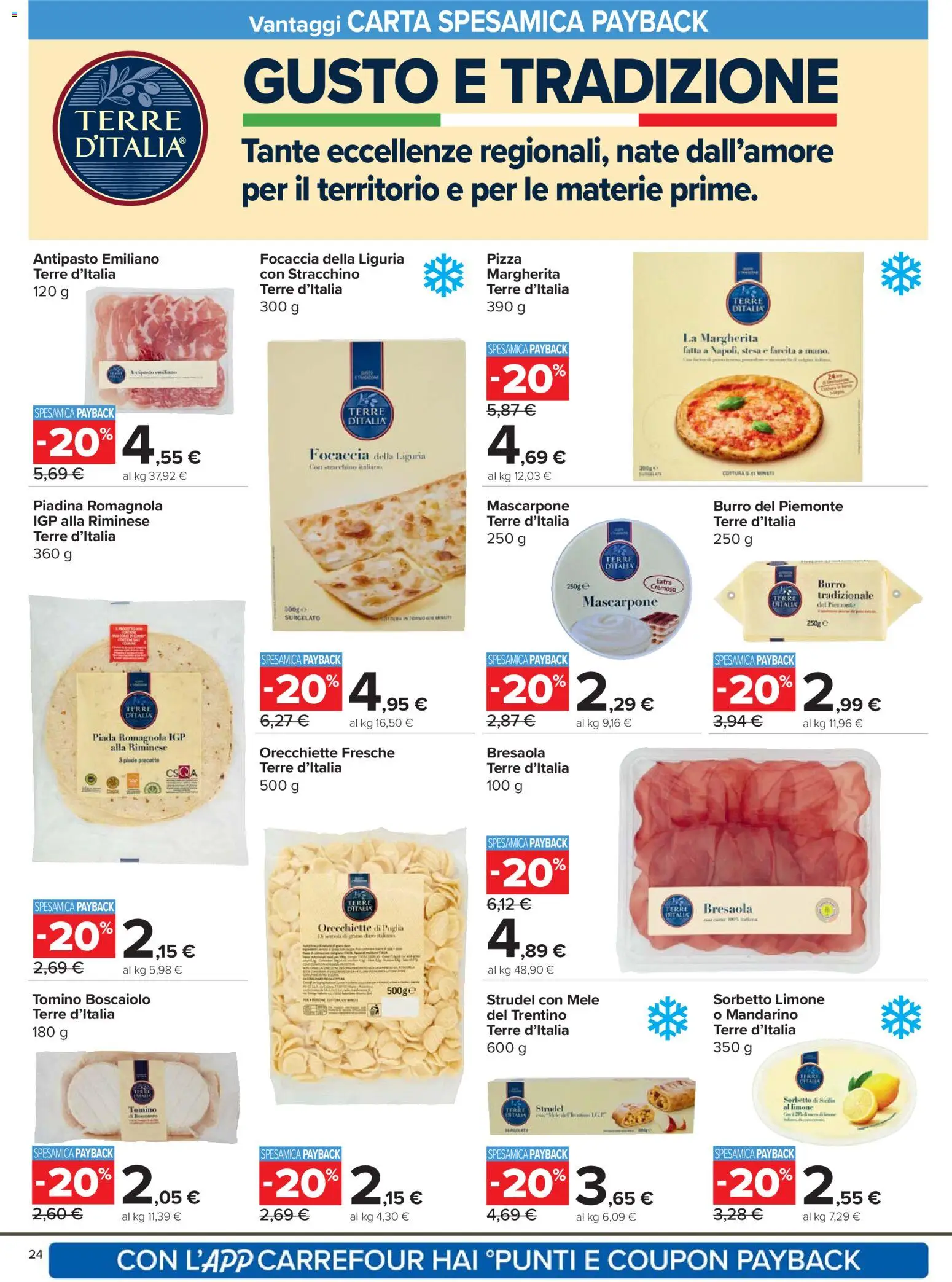 Volantino Carrefour del 24.03.2026 | Pagina: 24 | Prodotti: Pizza, Mele, Limone, Tomino