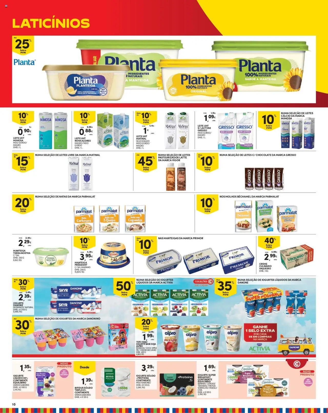 Continente - Madeira │ válido de 05.08.2025 | Página: 10 | Produtos: Iogurtes, Sal, Chocolate, Iogurte liquido