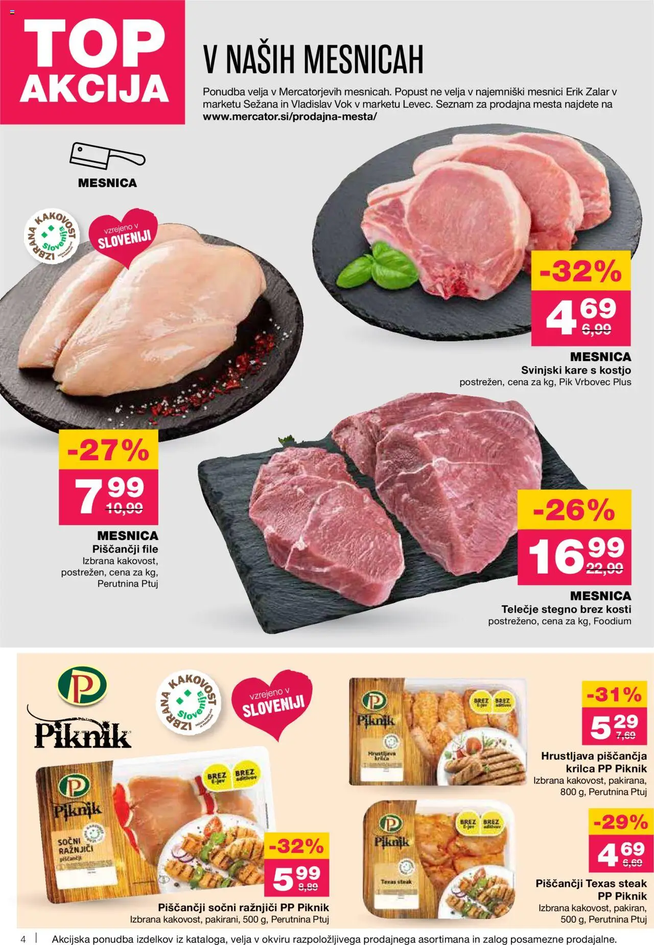 Mercator katalog │ velja od 14.08.2025 | Stran: 4 | Izdelki: Ražnjiči