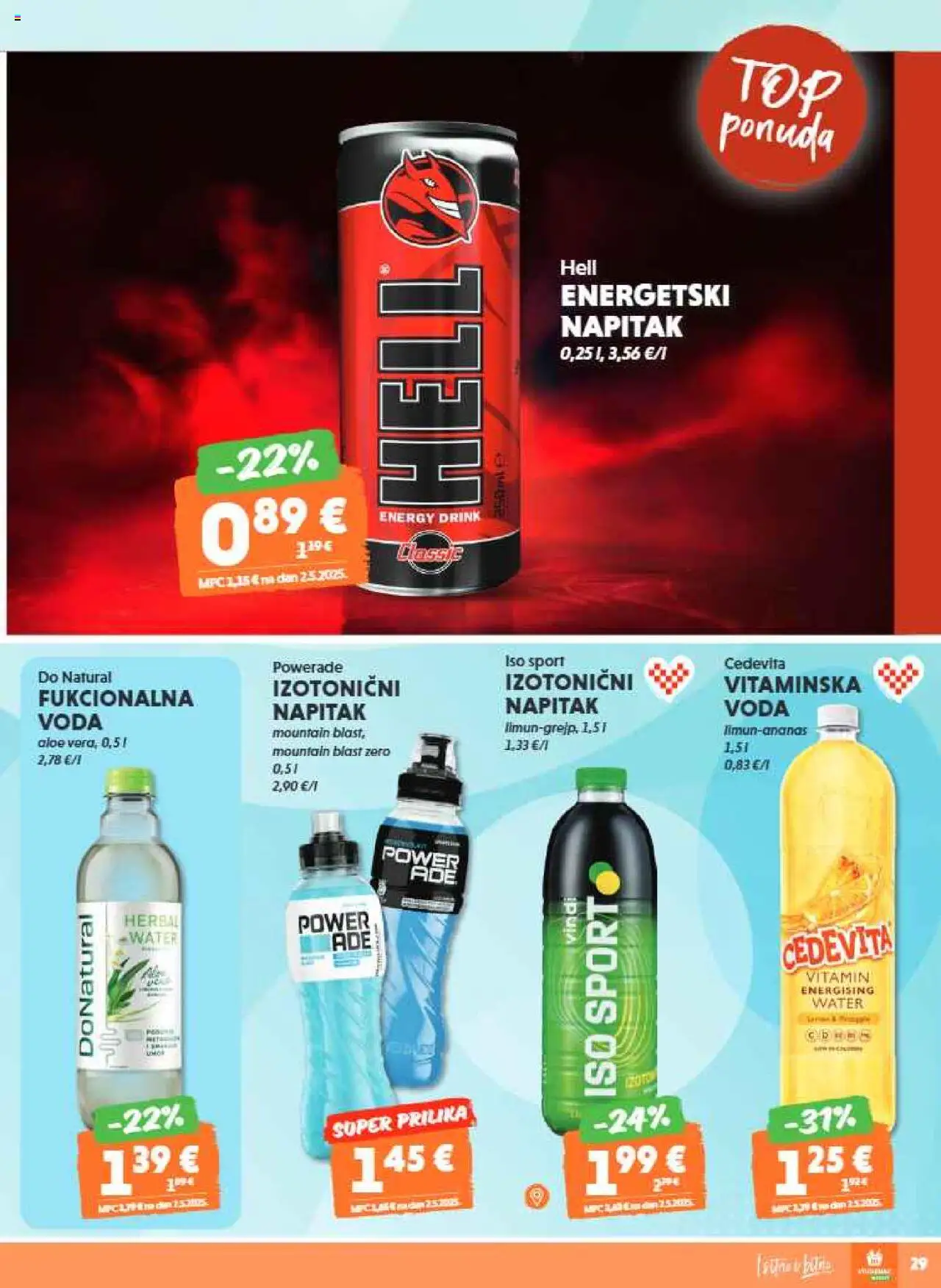 Studenac katalog | vrijedi od 22.10.2025 | Stranica: 29 | Proizvodi: Hell, Voda, Cedevita