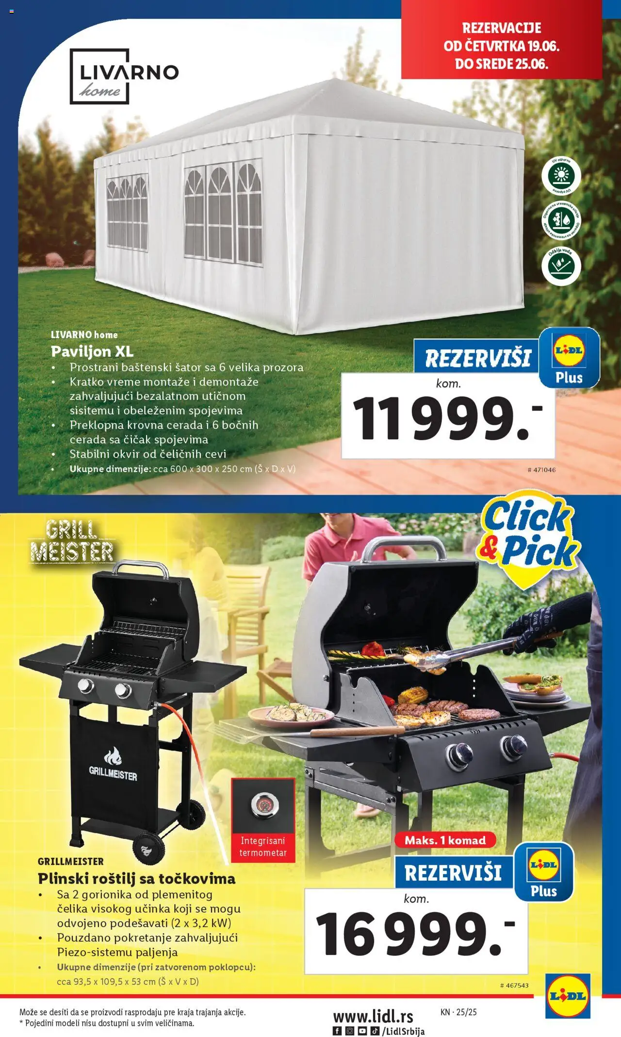 Lidl katalog - važi od 19.06.2025 | Strana: 15 | Proizvode: Termometar, Voda, Roštilj