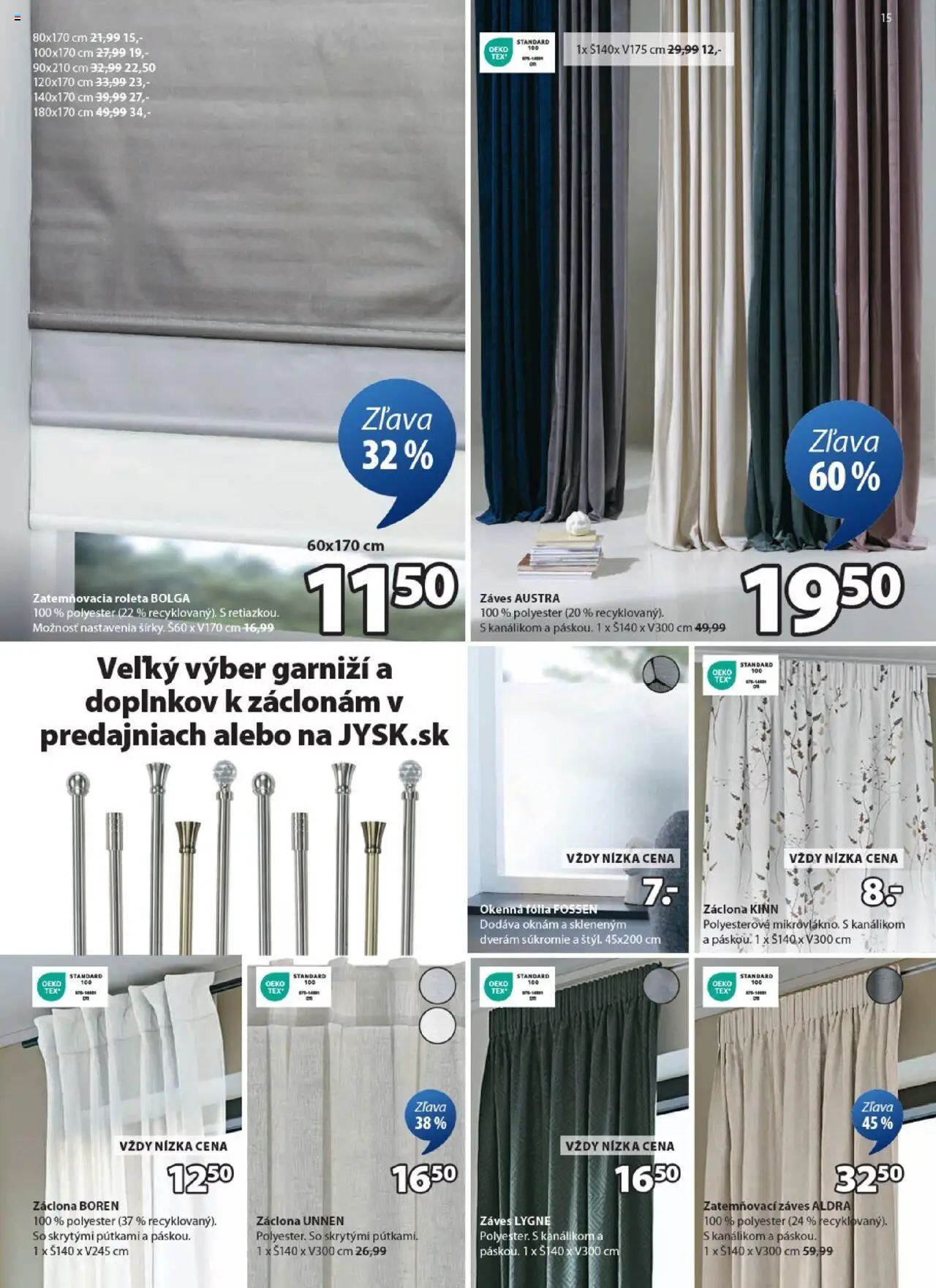 Nové JYSK akcie – leták je platný od 15.09.2025 | Strana: 15