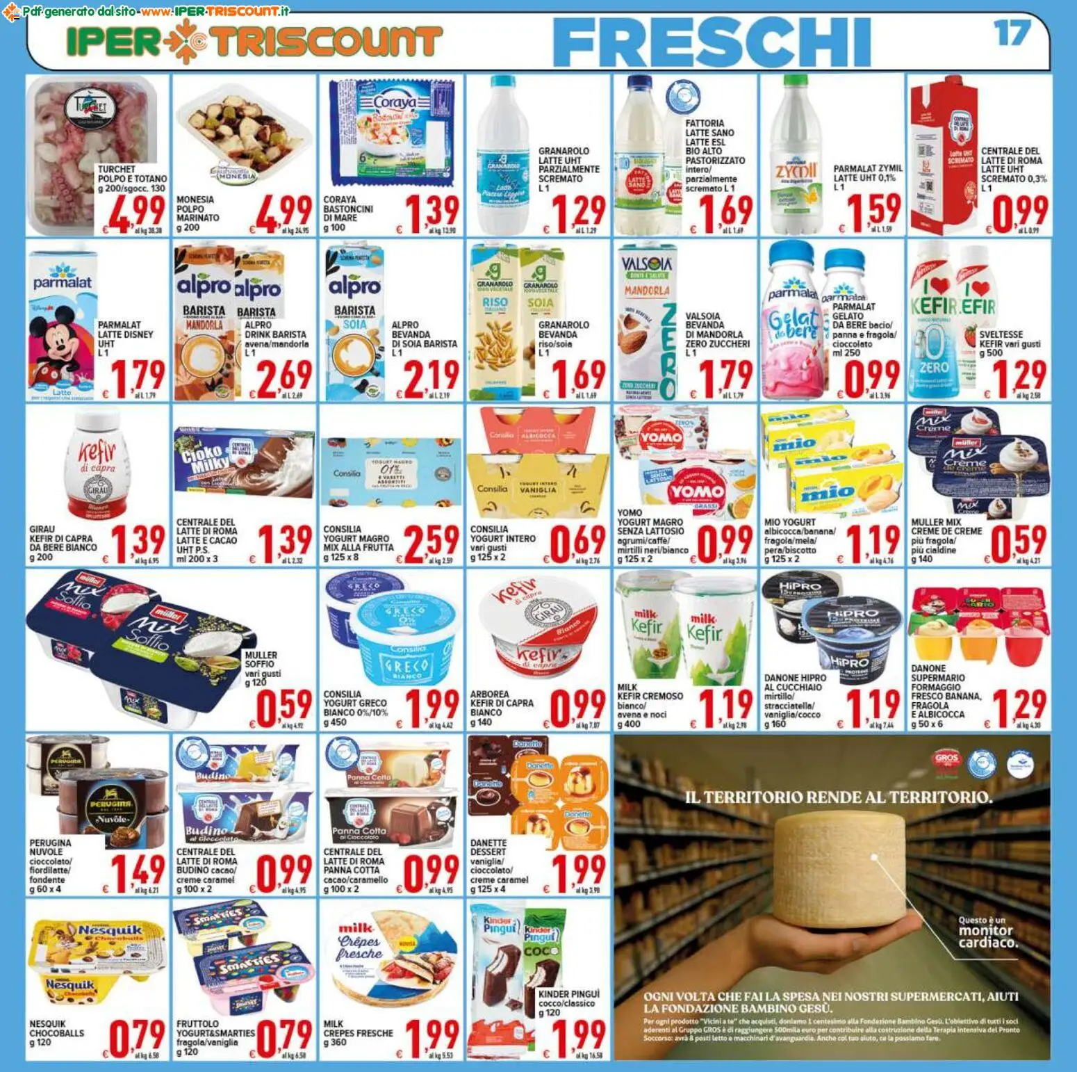 Volantino Ipertriscount del 29.10.2025 | Pagina: 17 | Prodotti: Cioccolato, Tè, Noci, Budino