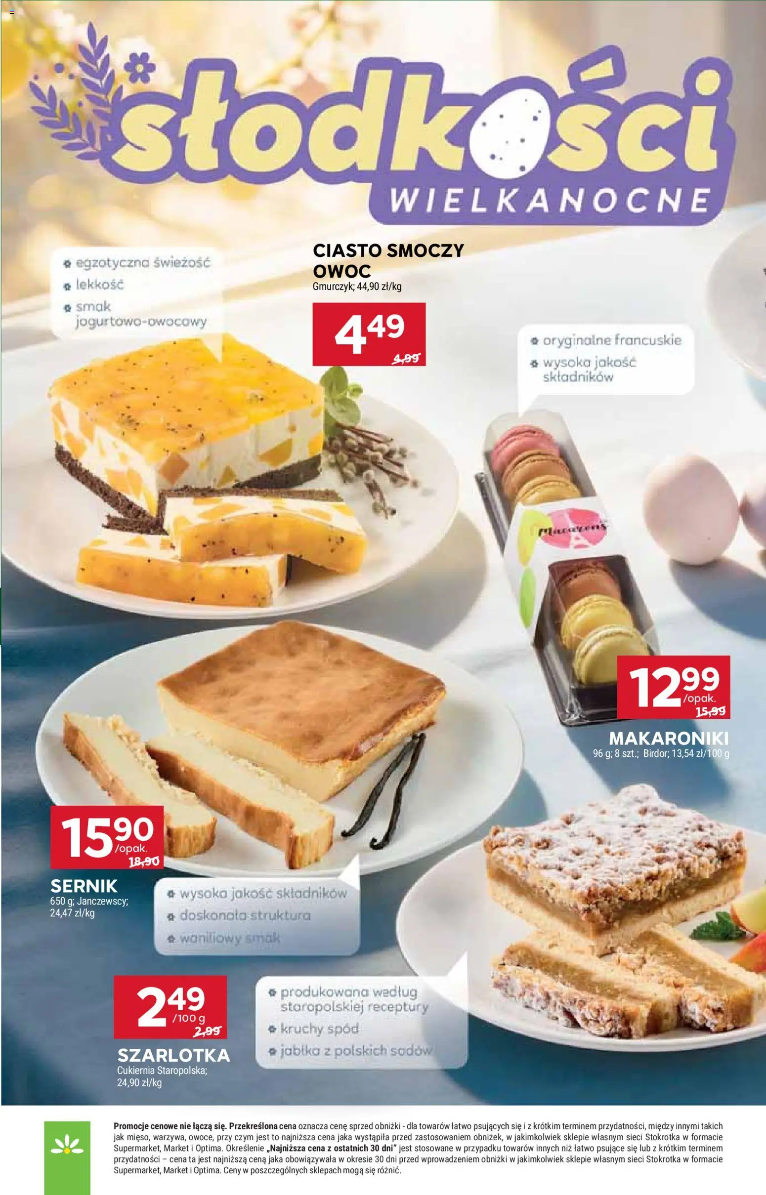 Stokrotka gazetka - Market od 02.04.2026 | Strona: 19 | Produkty: Stokrotka, Ciasto, Smoczy owoc, Jabłka
