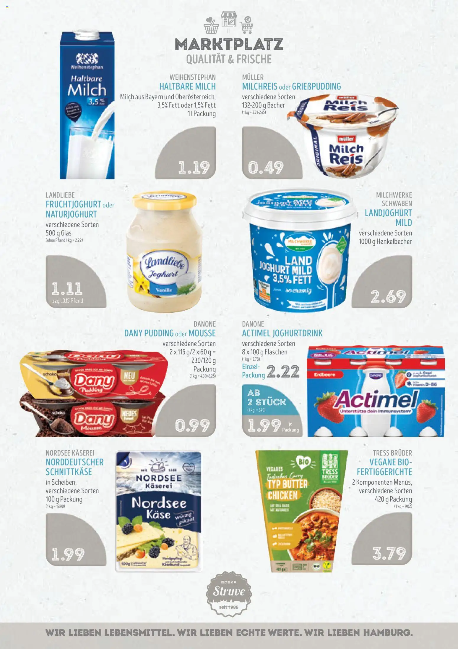 Edeka Struve Prospekt 	 – gültig ab 27.10.2025 | Seite: 6 | Produkte: Käse, Haltbare milch, Fruchtjoghurt, Fertiggerichte