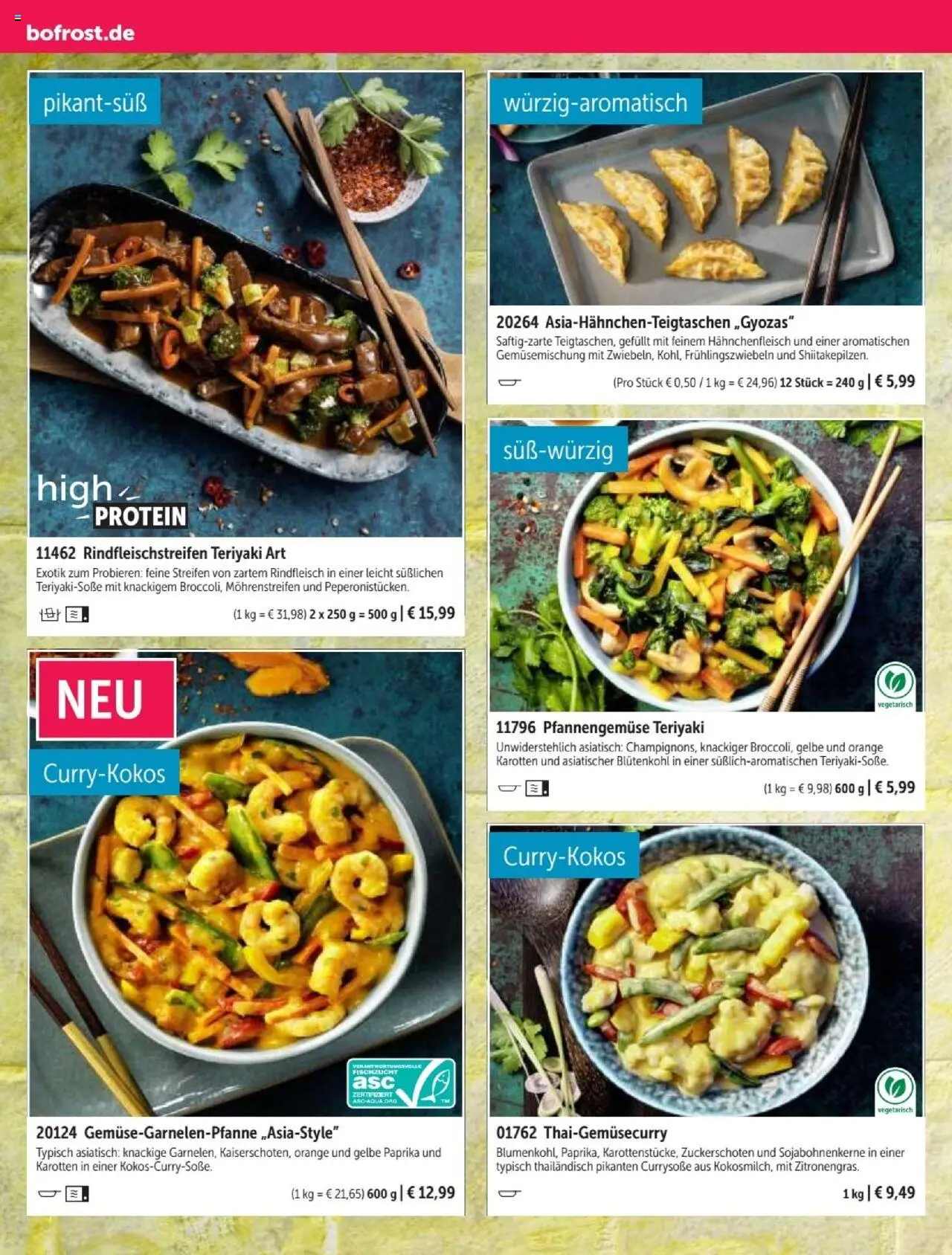 Bofrost Katalog – gültig ab 07.09.2025 | Seite: 106 | Produkte: Paprika, Rindfleisch