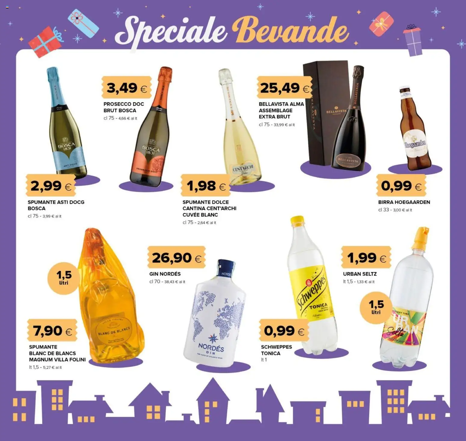 Volantino Oasi del 27.12.2025 | Pagina: 7 | Prodotti: Gin, Prosecco, The, Spumante