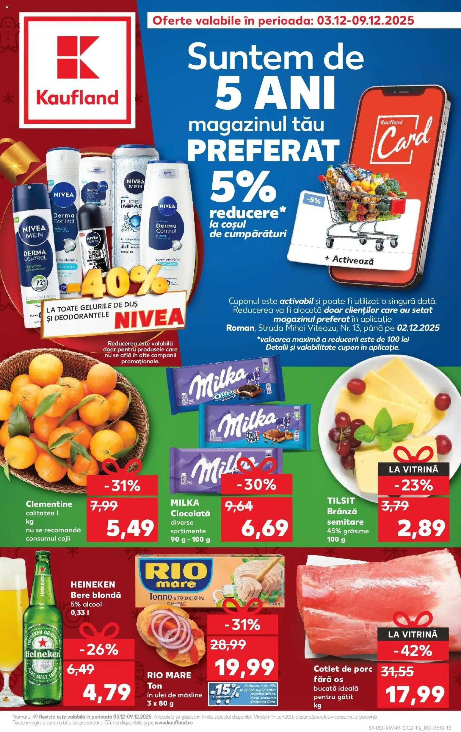 Noul catalog Kaufland – valabil de la 03.12.2025 | Pagină: 1 | Produse: Lait de coco, Măsline, Brânză, Ciocolată