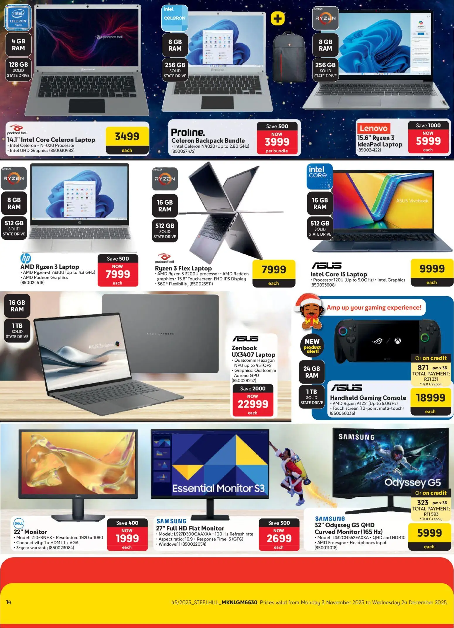 New Makro catalogue – valid from 03.11.2025 | Page: 14 | Products: Monitor, Backpack, Headphones, Laptop