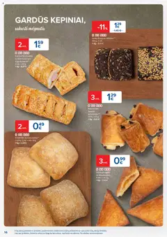 Prancūziška bandelė su šokoladu**, 3 vnt. x 65 g│galioja nuo 19.08.2025 | Puslapis: 16