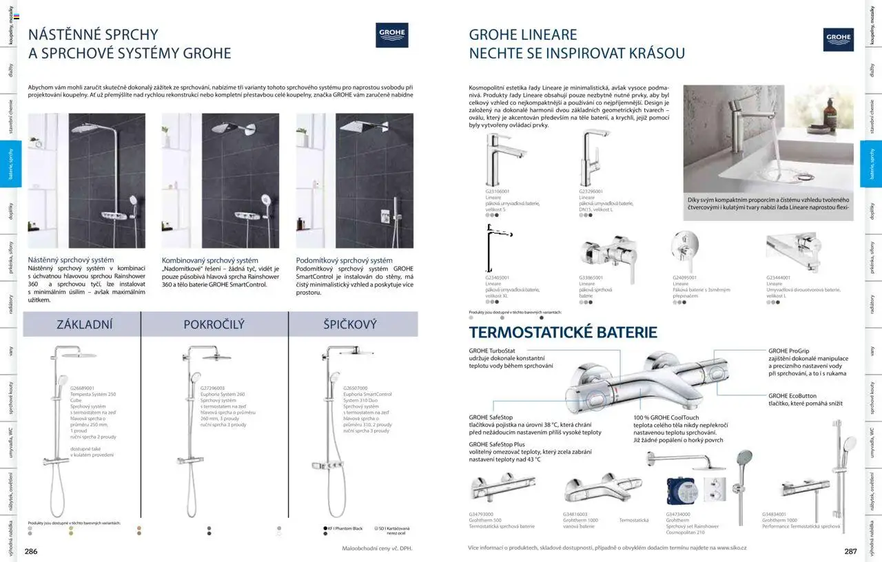 Siko koupelny katalog Koupelny 2025/2026 od 14.10.2025 | Strana: 144 | Produkty: Sprcha, Wc, Baterie