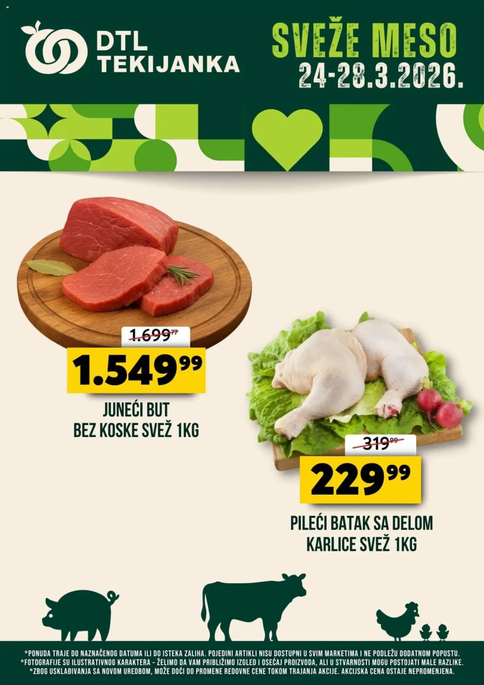 Tekijanka katalog - važi od 24.03.2026 | Strana: 1 | Proizvode: Juneći but, Pileći batak