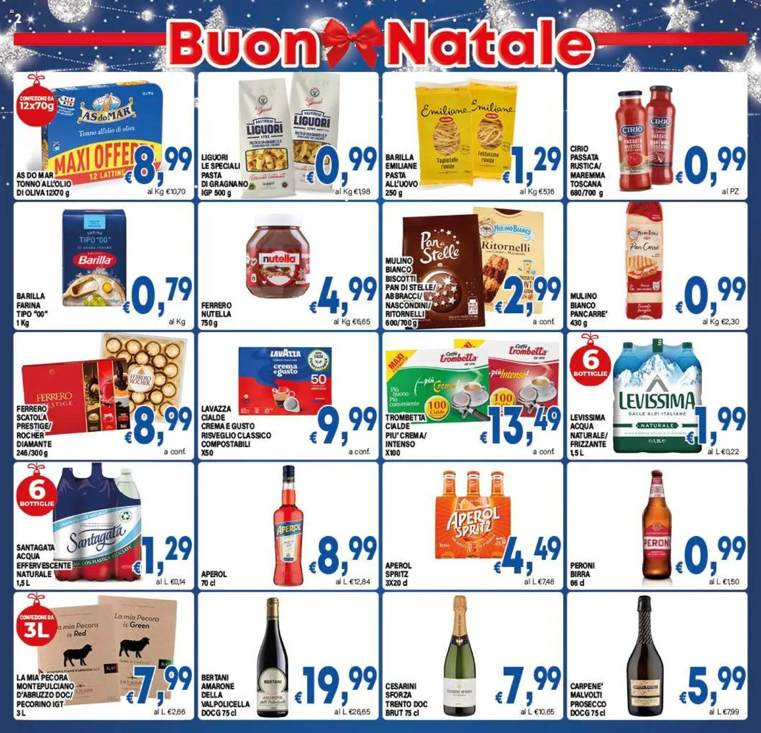 Volantino DEM del 16.12.2025 | Pagina: 2 | Prodotti: Biscotti, Prosecco, Rustici, Scatola