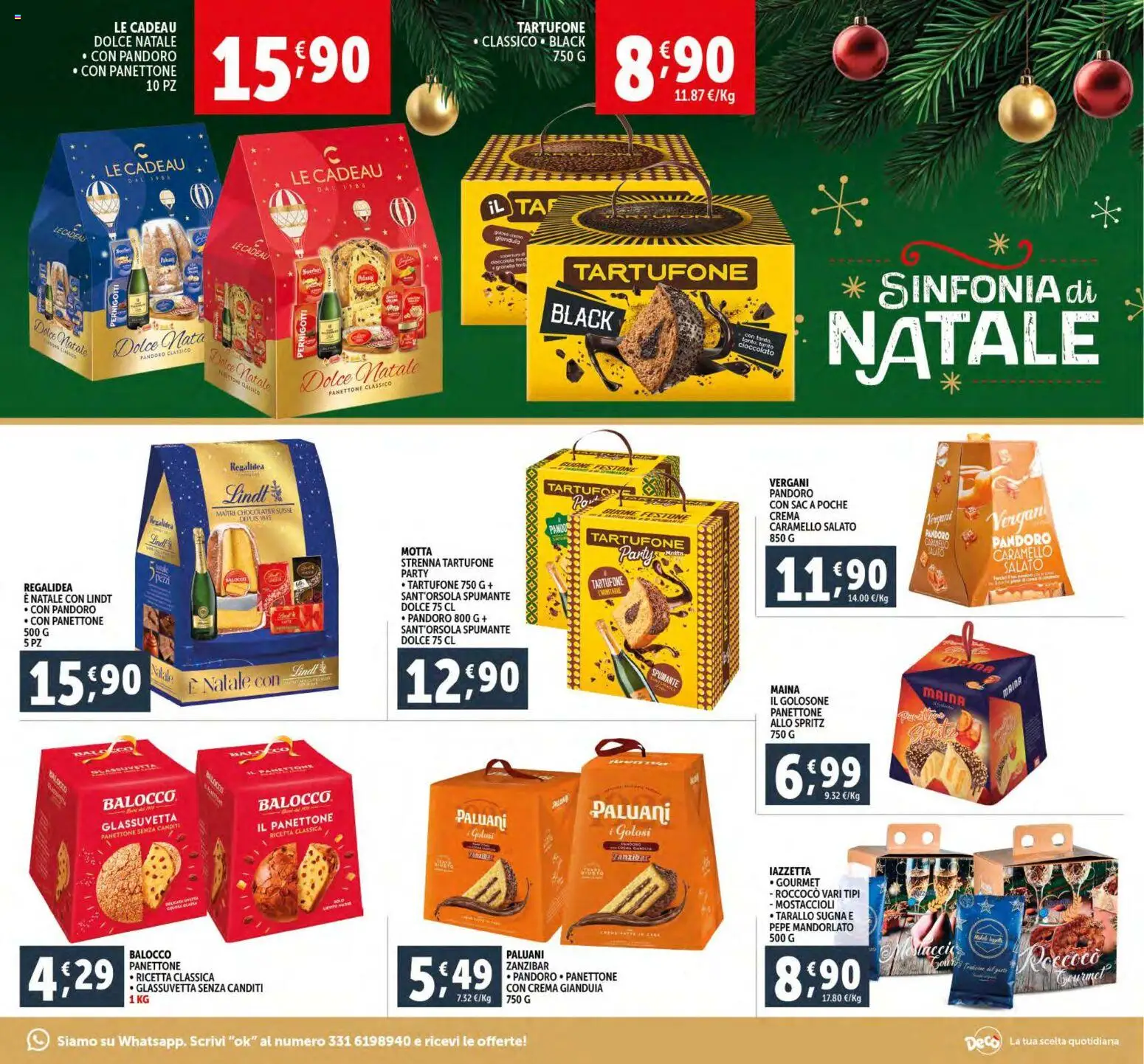 Volantino Decò del 15.12.2025 | Pagina: 3 | Prodotti: Cioccolato, Pepe, Pandoro, Panettone