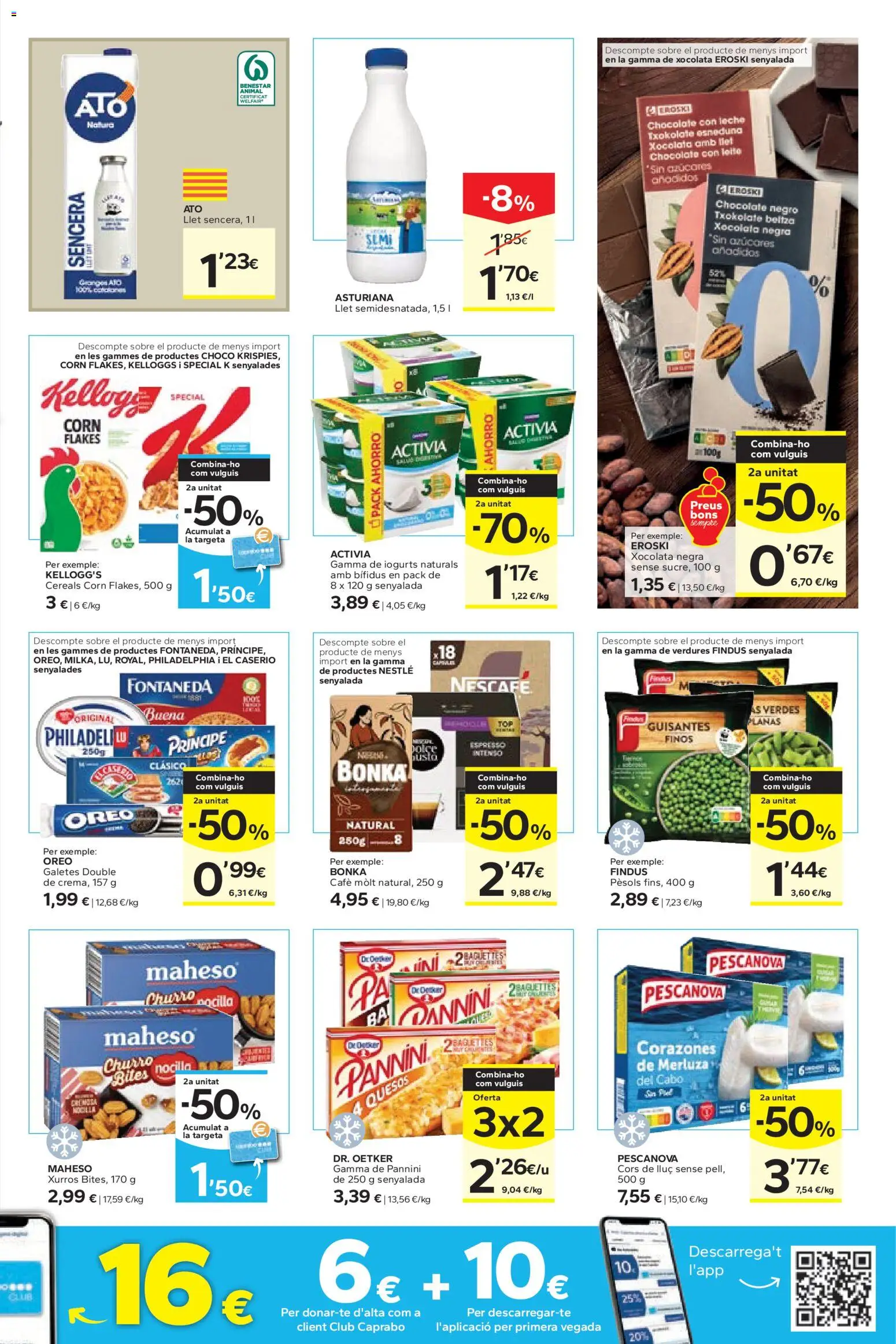 Caprabo folleto │ válido desde el 15.01.2026 | Página: 5 | Productos: Leche, Queso, Café, Chocolate con leche