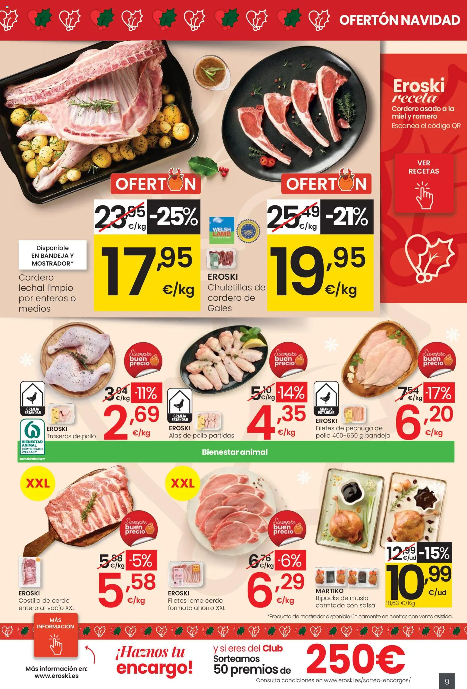 Eroski - Ofertón Navidad  │ válido desde el 27.11.2025 | Página: 9 | Productos: Ψηφιακή κάμερα, Cerdo, Costilla de cerdo, Φίλτρο καφέ