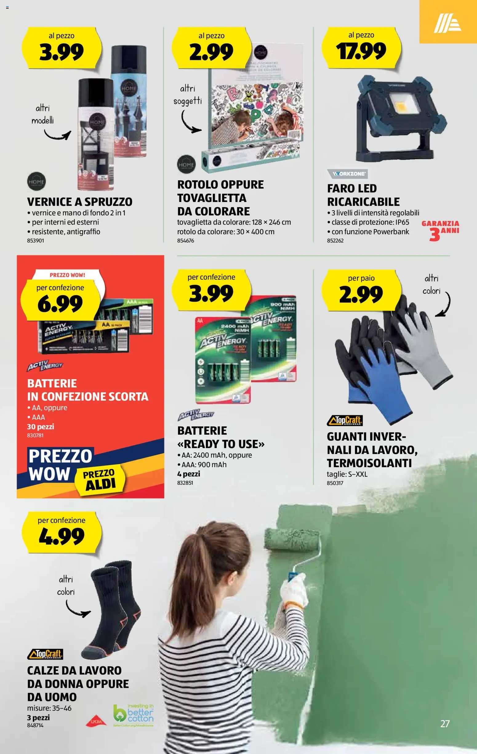 Aldi Aktionen IT – gültig ab 08.01.2026 | Seite: 28 | Produkte: Batterie, Powerbank