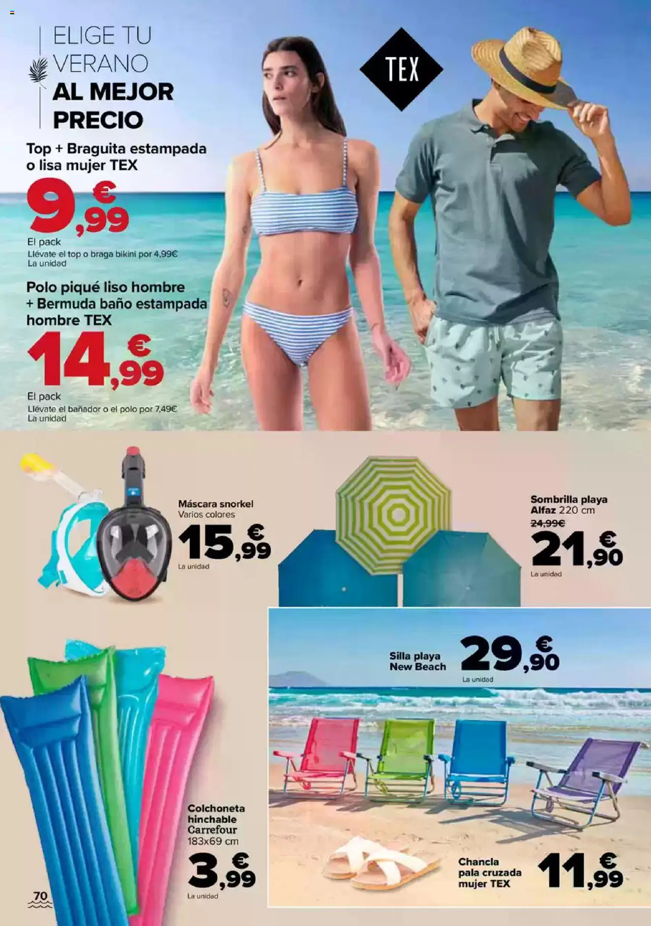 Carrefour folleto │ válido desde el 26.06.2025 | Página: 69 | Productos: Máscara, Sombrilla, Braga, Colchoneta