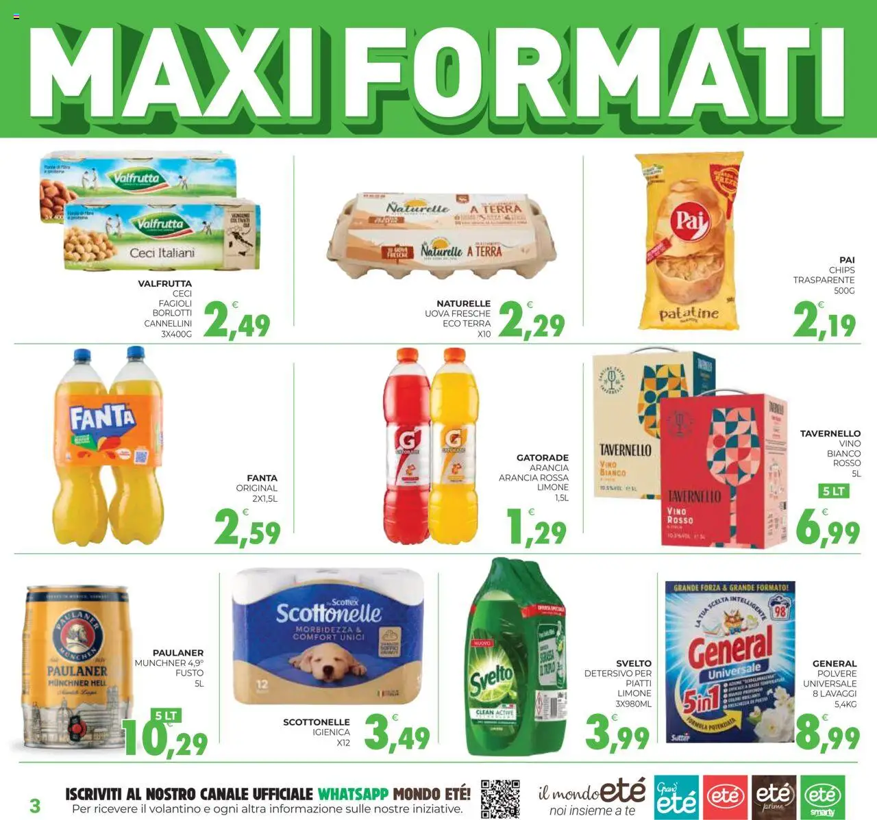 Volantino Eté del 21.10.2025 | Pagina: 3 | Prodotti: Uova, Patatine, Fanta, Terra