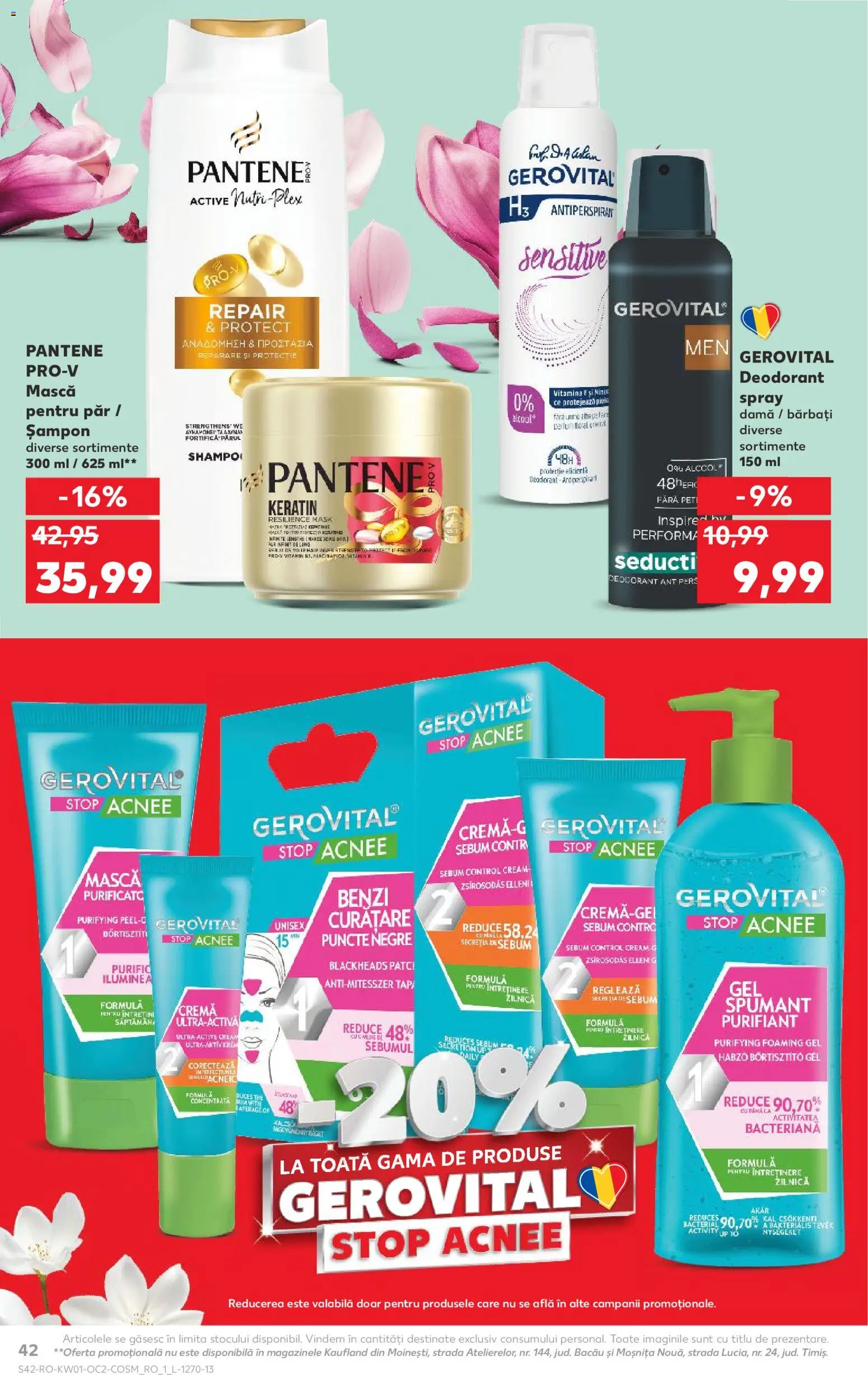 Noul catalog Kaufland – valabil de la 31.12.2025 | Pagină: 42 | Produse: Șampon, Cremă, Deodorant, Antiperspirant