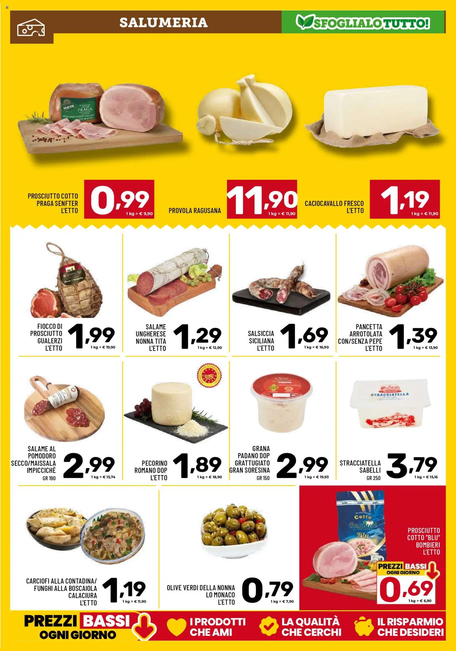 Volantino Il Centesimo del 02.01.2026 | Pagina: 3 | Prodotti: Prosciutto Cotto, Salame, Pepe, Pomodoro
