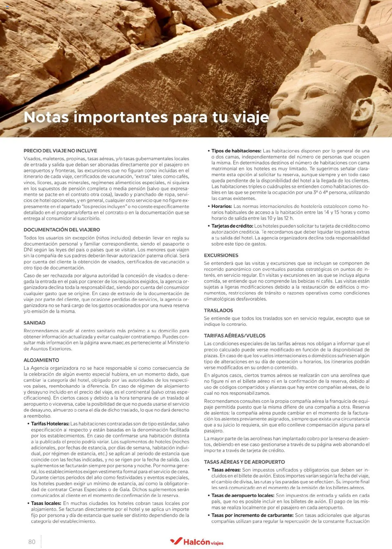 Halcón Viajes Egipto │ válido desde el 01.07.2025 | Página: 80 | Productos: General, Té, Cama