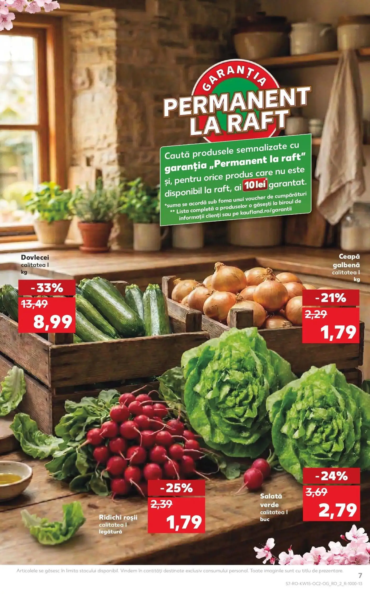 Noul catalog Kaufland – valabil de la 08.04.2026 | Pagină: 7 | Produse: Ceapă galbenă, Roșii, Salată, Ceapă