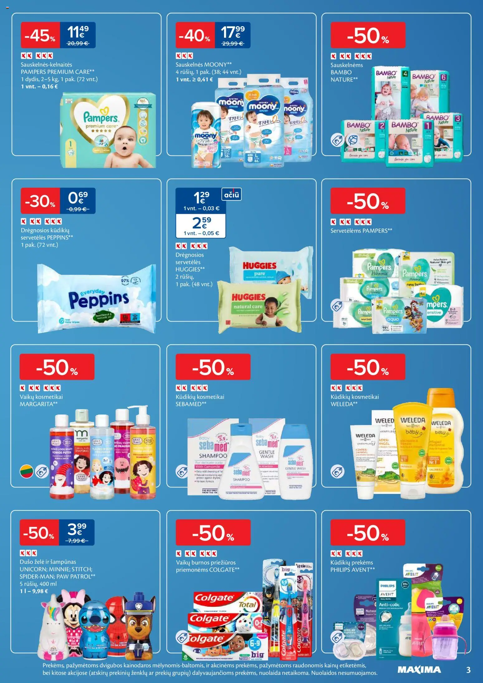 MAXIMA akcijos nuo 13.01.2026 | Puslapis: 3 | Prekių: Šampūnas, Dušo želė