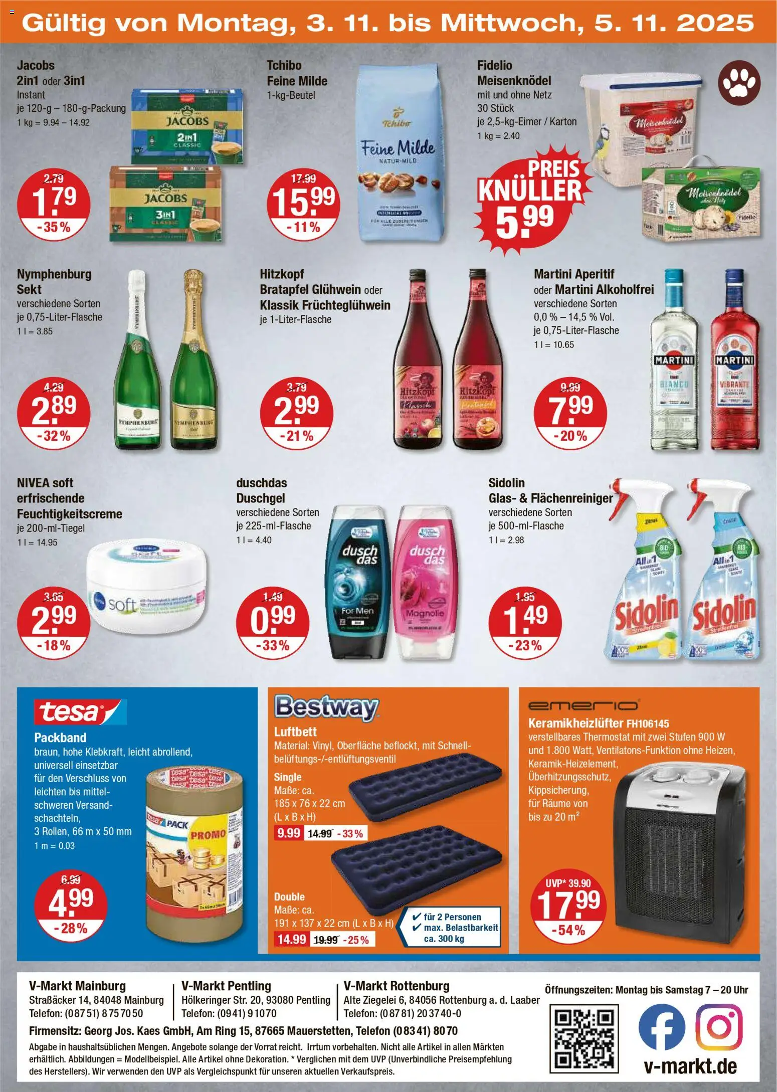 V-Markt - Hallertau / Oberpfalz – gültig ab 30.10.2025 | Seite: 24 | Produkte: Martini, Duschgel, Duschdas, Telefon