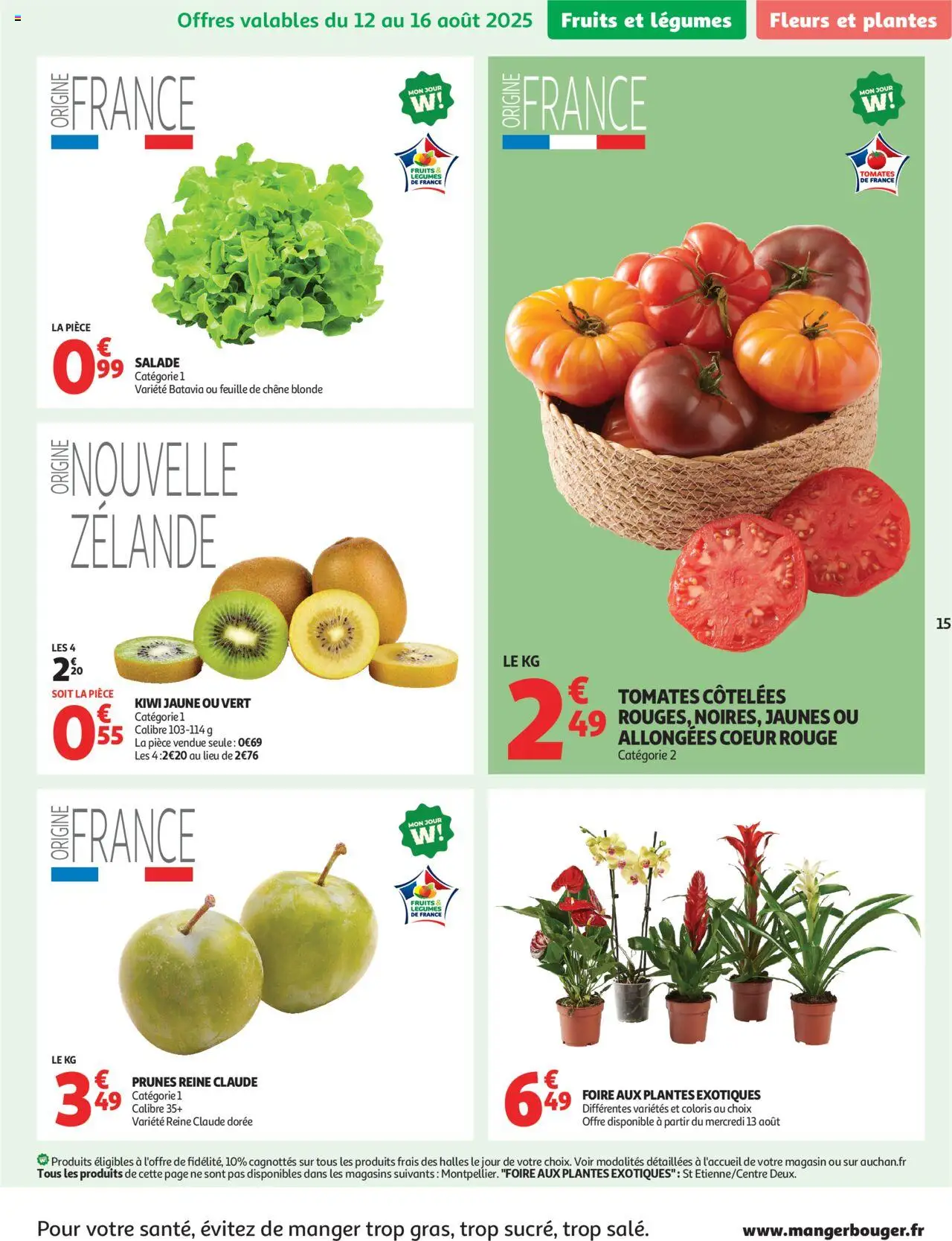  | Page: 15 | Produits: Plantes, Fleurs et plantes, Tomates, Kiwi