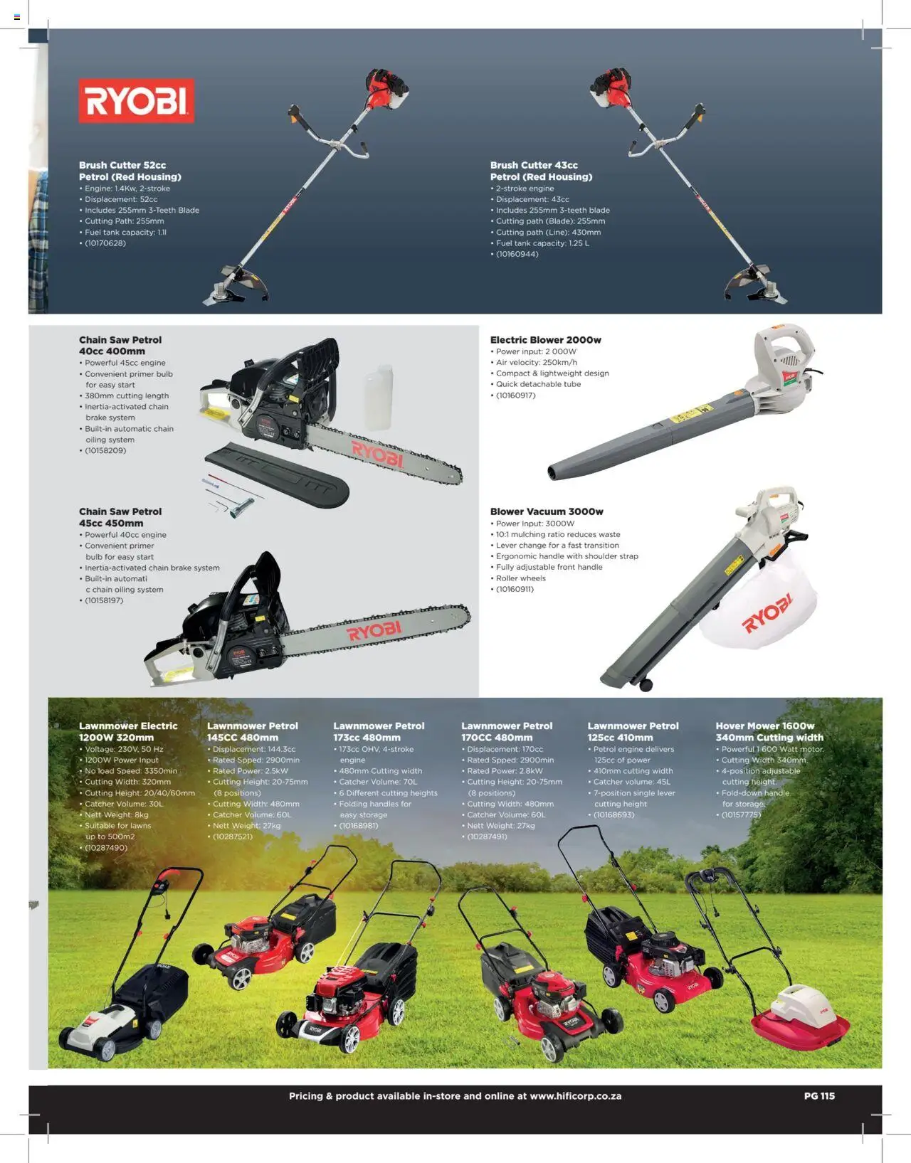 New HiFi Corp catalogue – valid from 12.02.2024 | Page: 115 | Products: Tank, Cutter, Mower, Brush