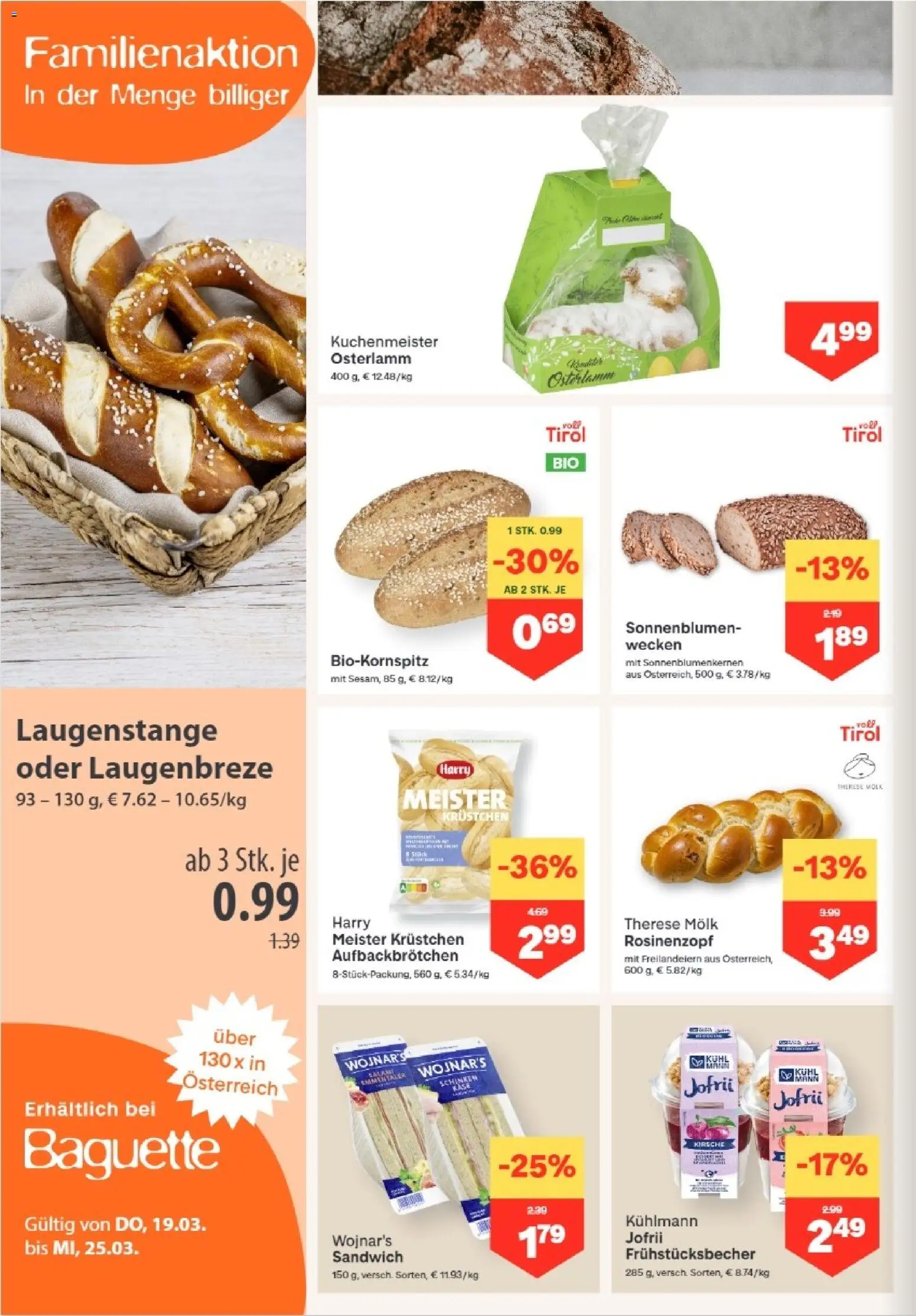 MPREIS Lenzing gültig ab 19.03.2026 | Seite: 4 | Produkte: Jääkaappipakastin, Käse