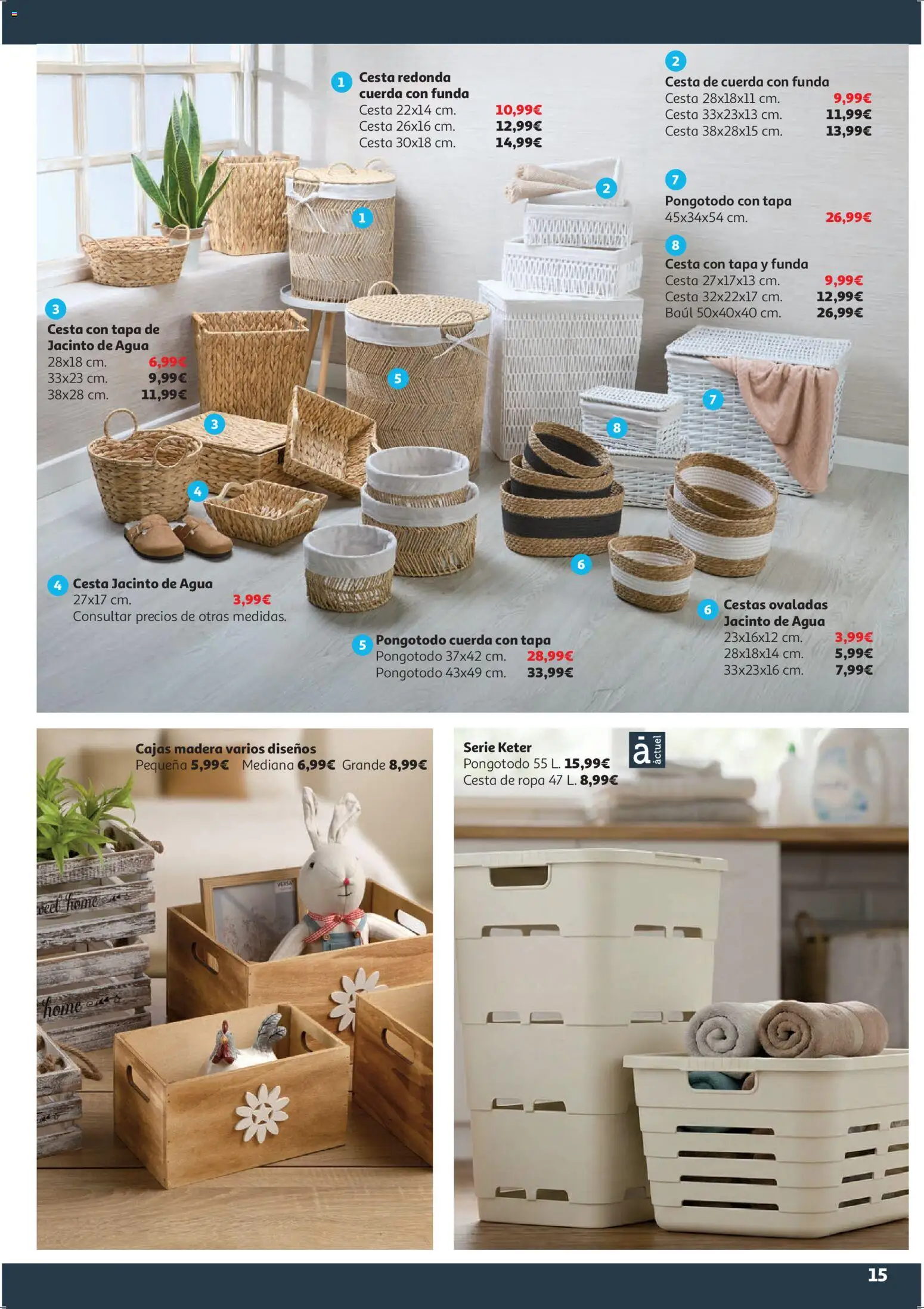 Alcampo - HP Blanco │ válido desde el 09.01.2026 | Página: 15 | Productos: Ropa, Funda, Cesta