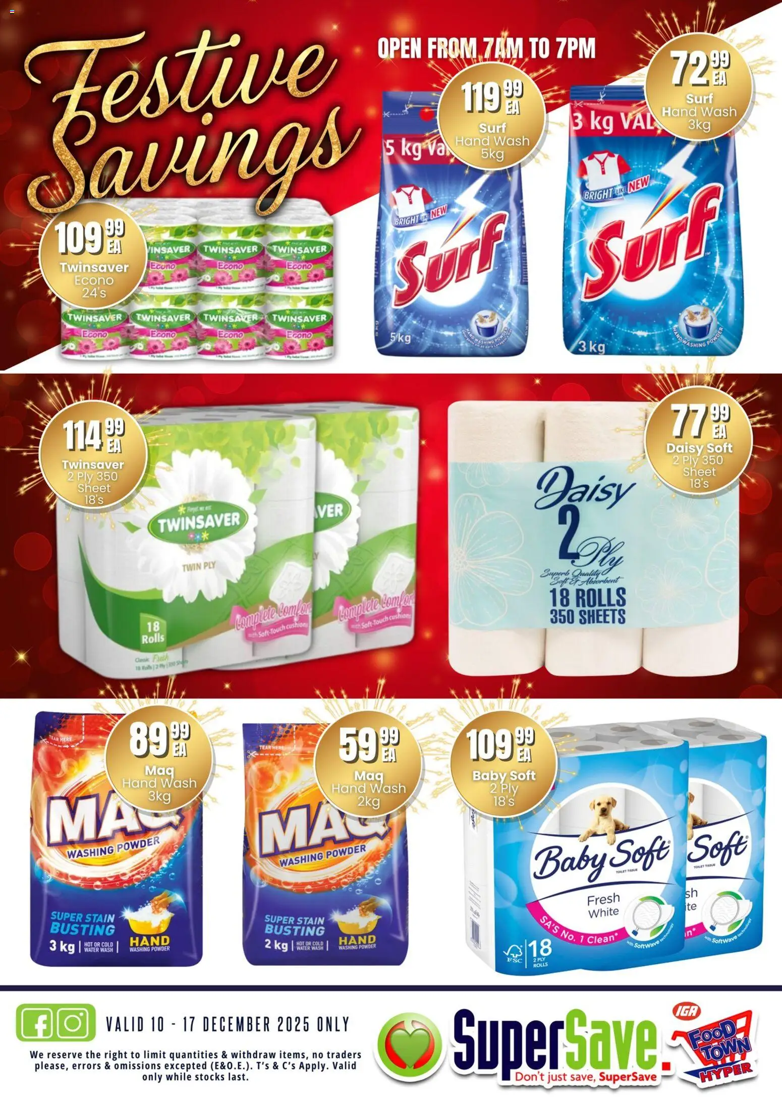 New Super Save catalogue – valid from 10.12.2025 | Page: 59 | Products: Powder, Water, Washing powder
