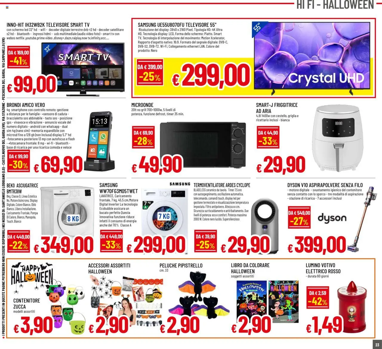 Volantino Galassia del 16.10.2025 | Pagina: 23 | Prodotti: Zucca, TV, Fotocamera, Friggitrice