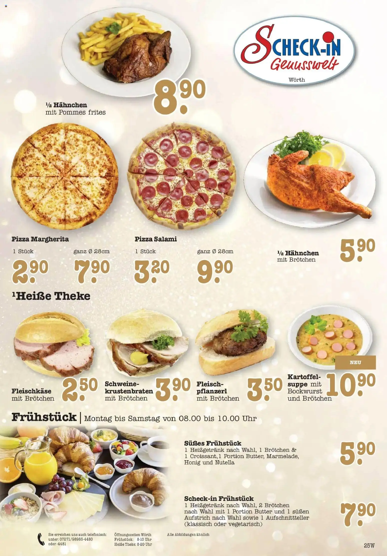 Edeka prospekt Wörth Am Rhein	 – gültig ab 14.12.2025 | Seite: 25 | Produkte: Butter, Krustenbraten, Pommes frites, Pizza