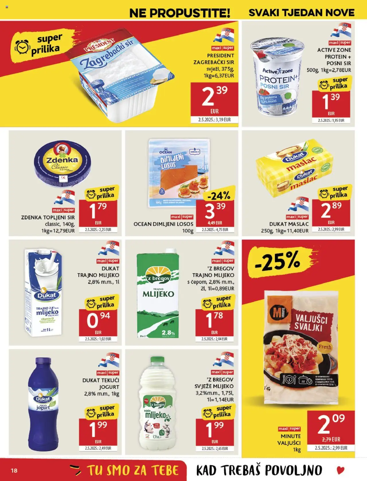 Konzum HR akciós ujság - amely érvényes a következő dátumtól: 06.08.2025 | Oldal: 18 | Termékek: Vitamin d, Protein