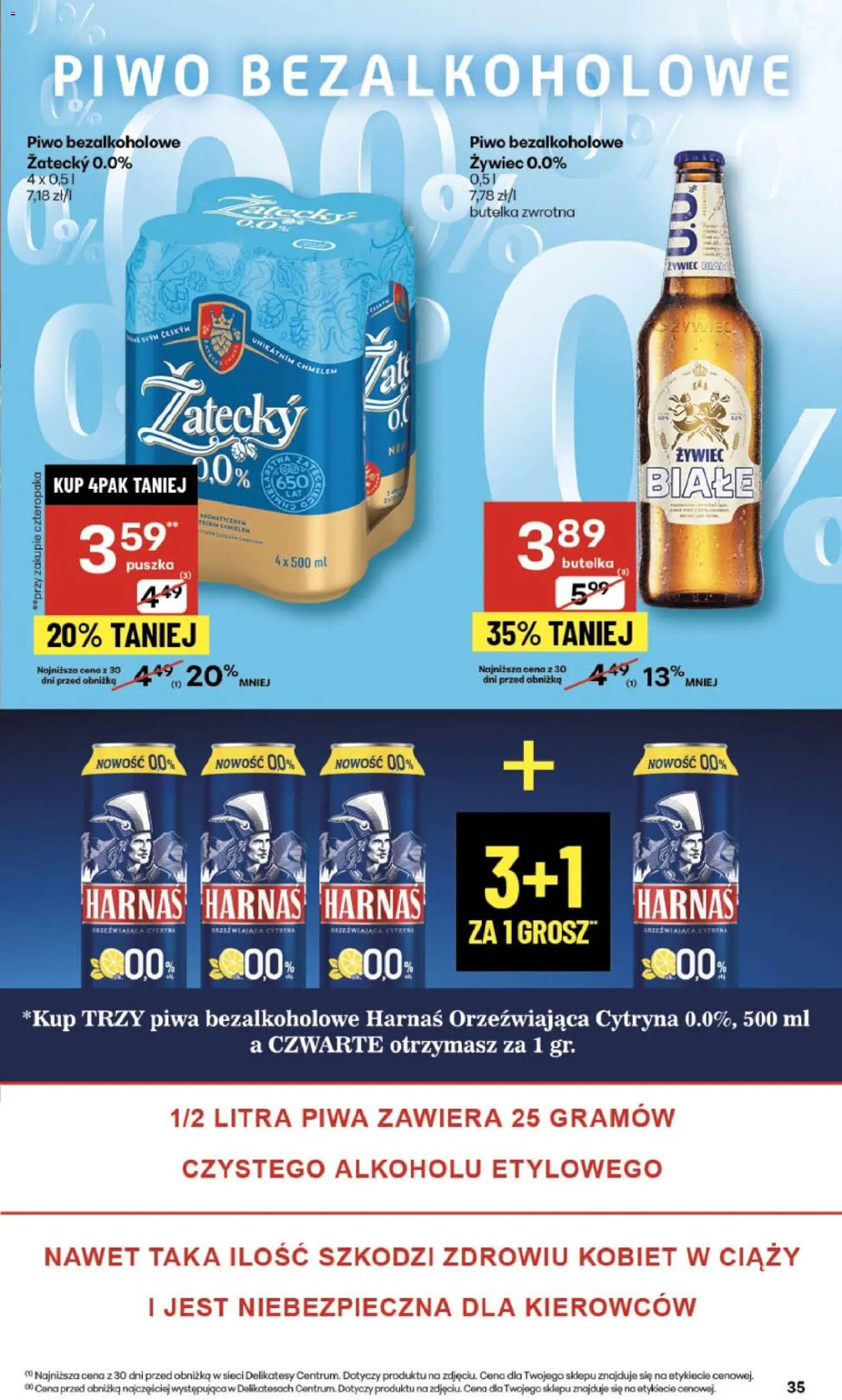 Delikatesy Centrum Gazetka - Sklepy Własne od 13.11.2025 | Strona: 35 | Produkty: Cytryna, Delikatesy, Harnaś, Piwo