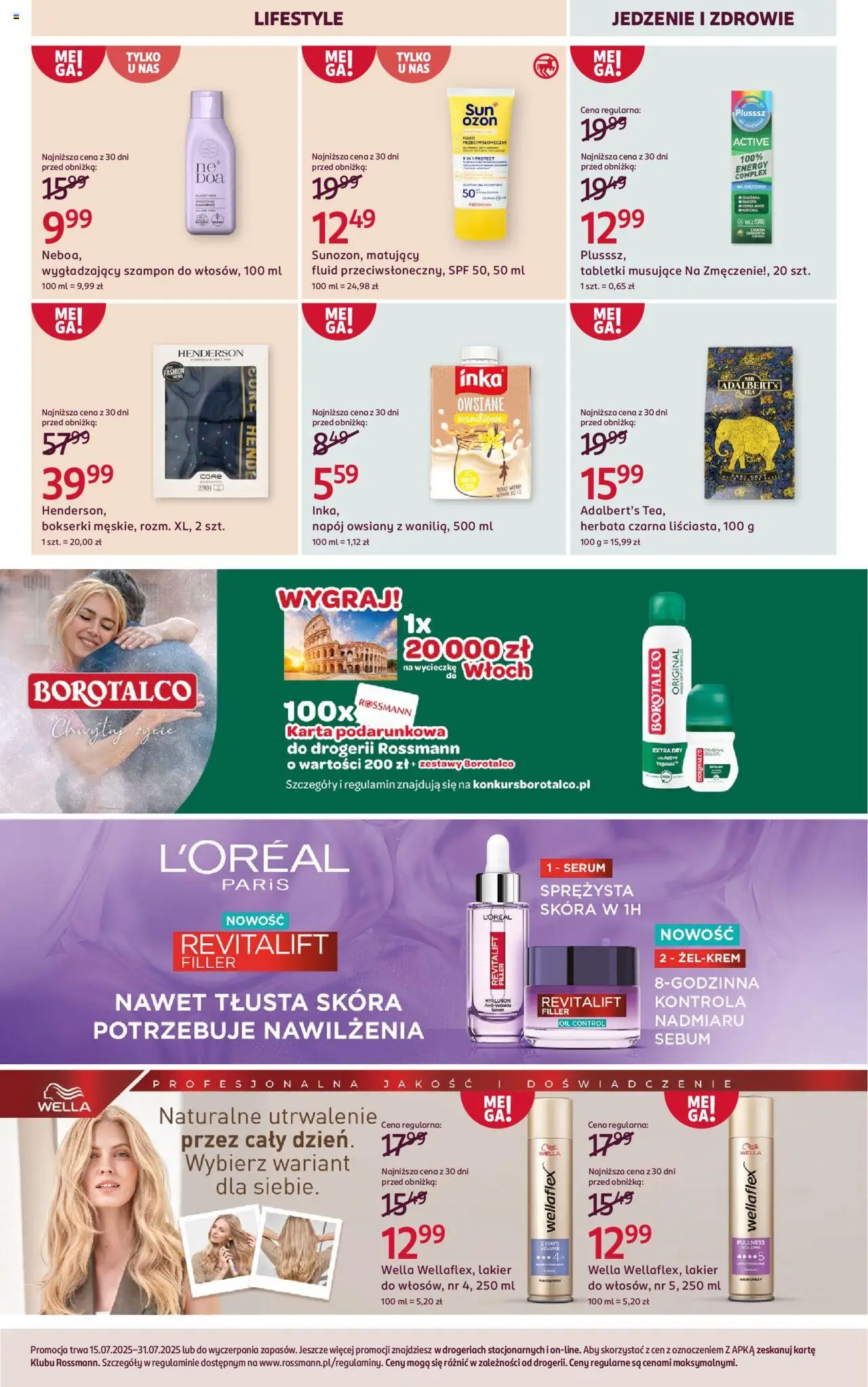 Rossmann Gazetka od 15.07.2025 | Strona: 14 | Produkty: Napój owsiany, Karta, Bokserki, Szampon