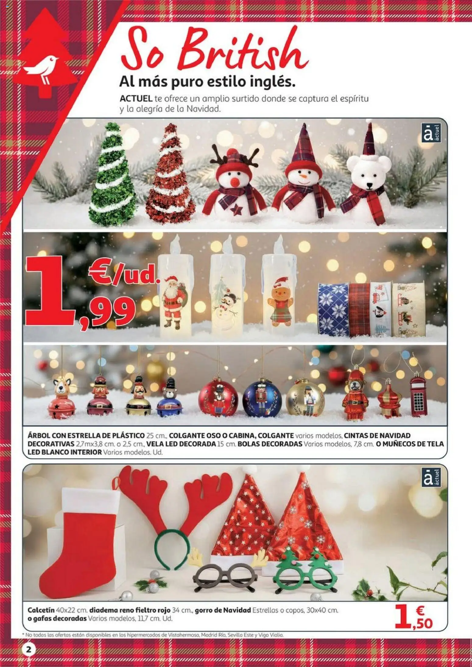 Alcampo - Decoración Navidad HG │ válido desde el 06.11.2025 | Página: 2 | Productos: Té, Vela