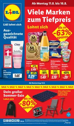 Lidl Prospekt 	 gültig ab dem 11.08.2025